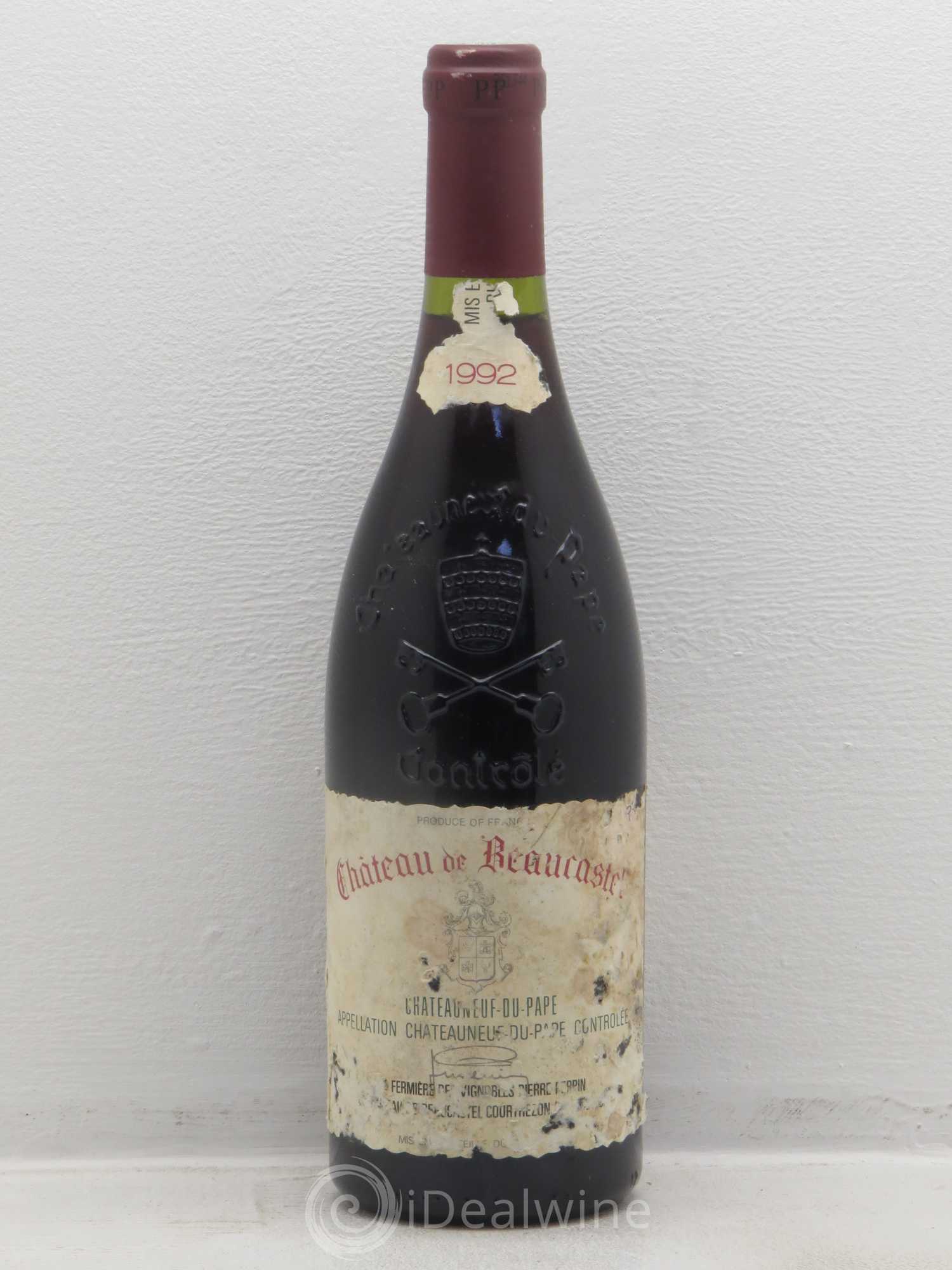 Châteauneuf-du-Pape Château de Beaucastel Famille Perrin 1992 - Lot de 1 bouteille - 0