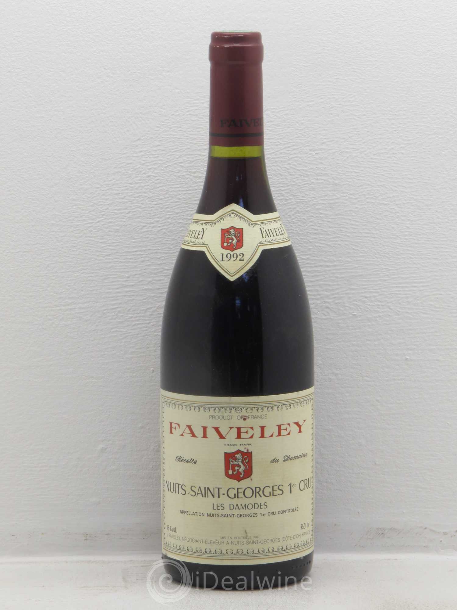 Nuits-Saint-Georges 1er Cru Les Damodes Faiveley 1992 - Lot de 1 bouteille - 0