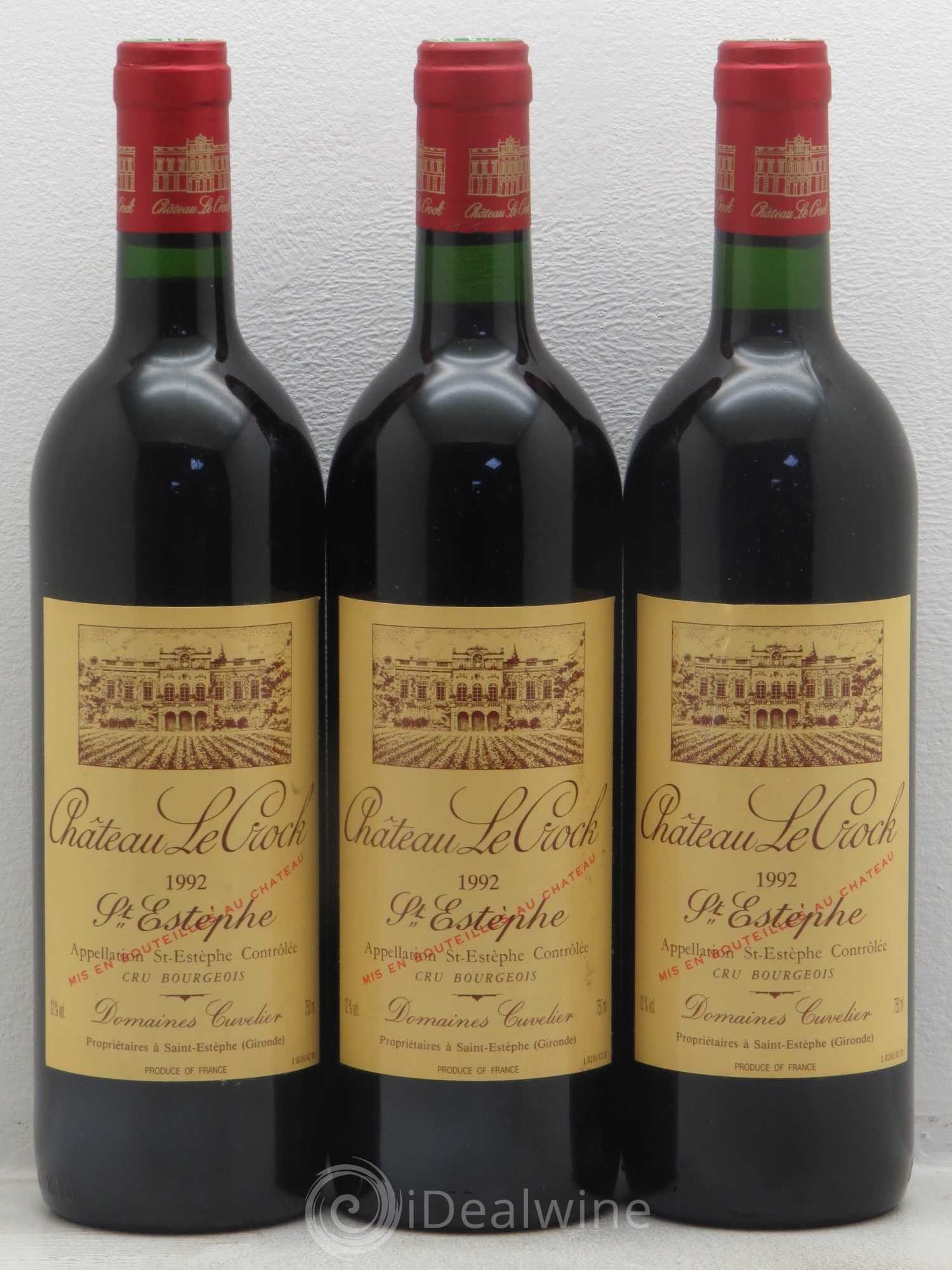 Château le Crock Cru Bourgeois 1992 - Lot de 6 bouteilles - 2
