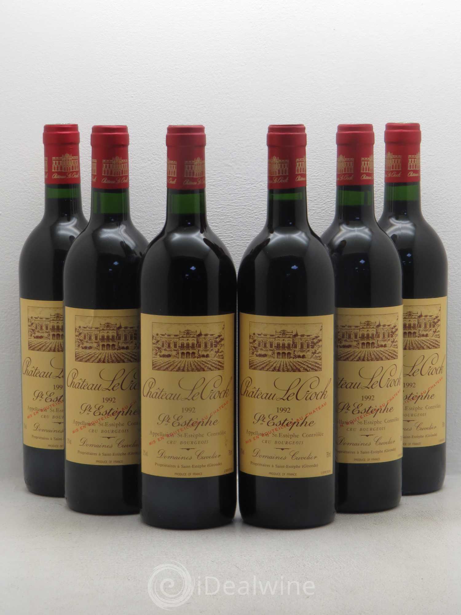 Château le Crock Cru Bourgeois 1992 - Lot de 6 bouteilles - 0