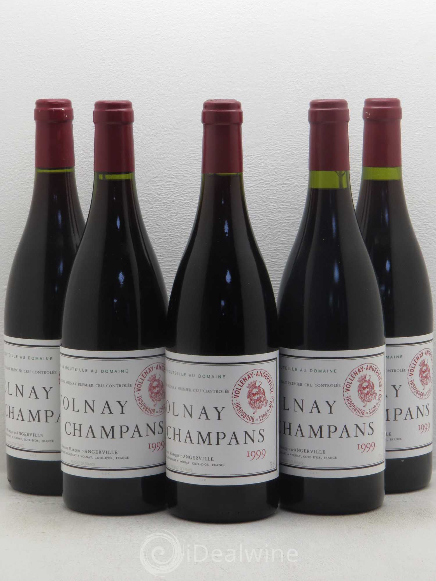 Volnay 1er Cru Champans Marquis d'Angerville (Domaine) 1999 - Lot de 5 bouteilles - 0