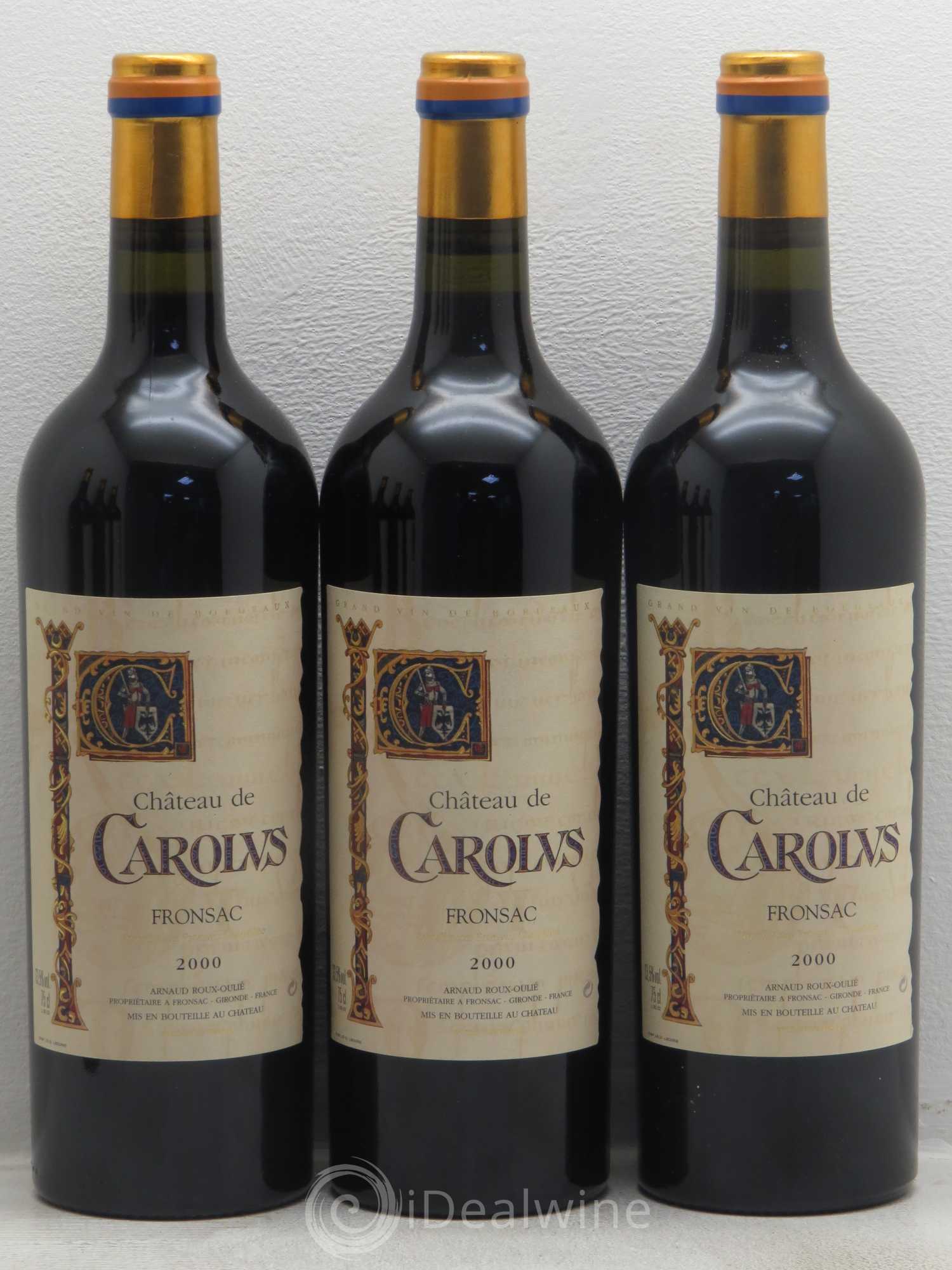 Fronsac Carolus 2000 - Lot de 6 bouteilles - 1