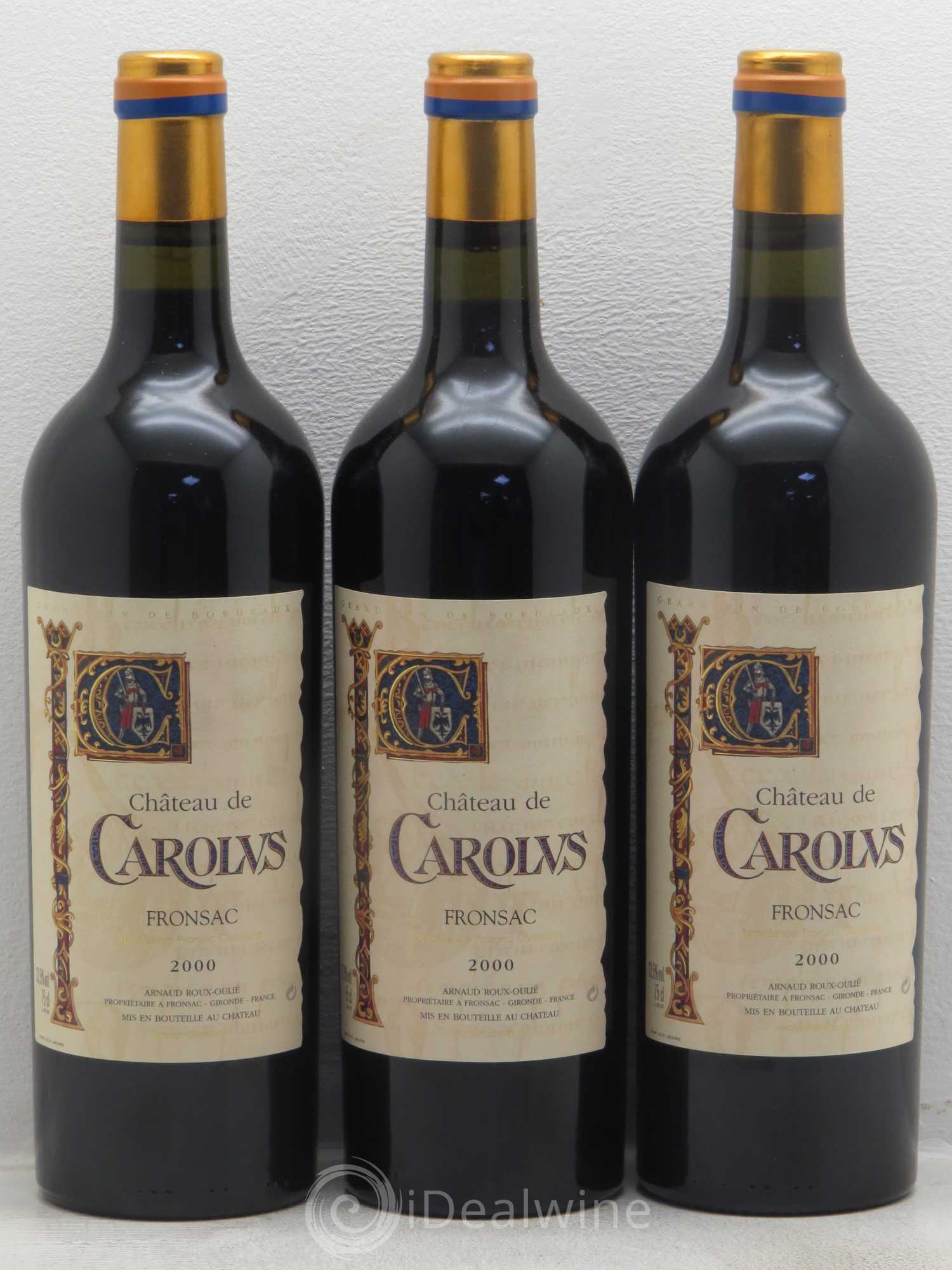 Fronsac Carolus 2000 - Lot de 6 bouteilles - 2