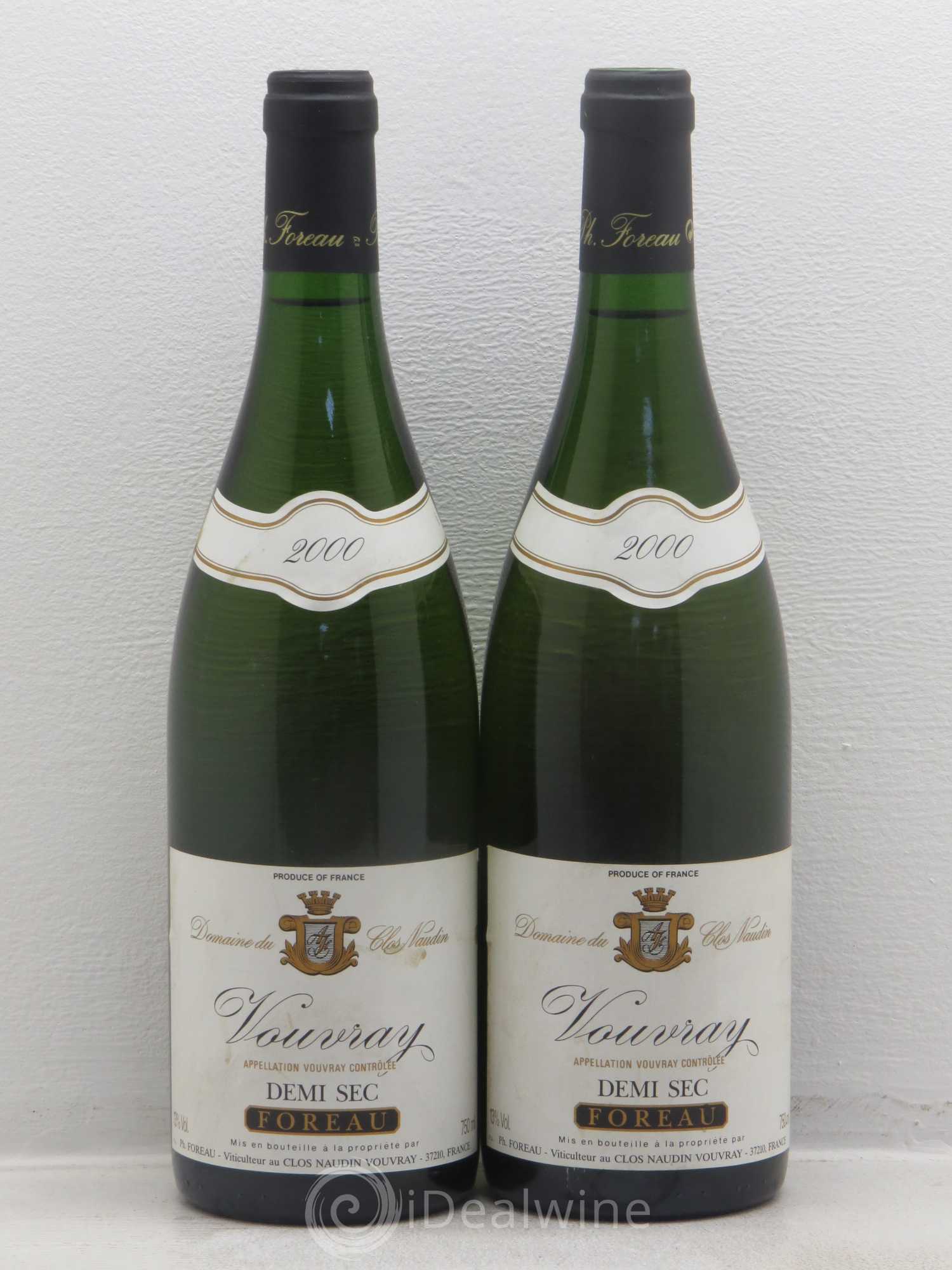 Vouvray Demi Sec 2000 - Lot de 2 bouteilles - 0