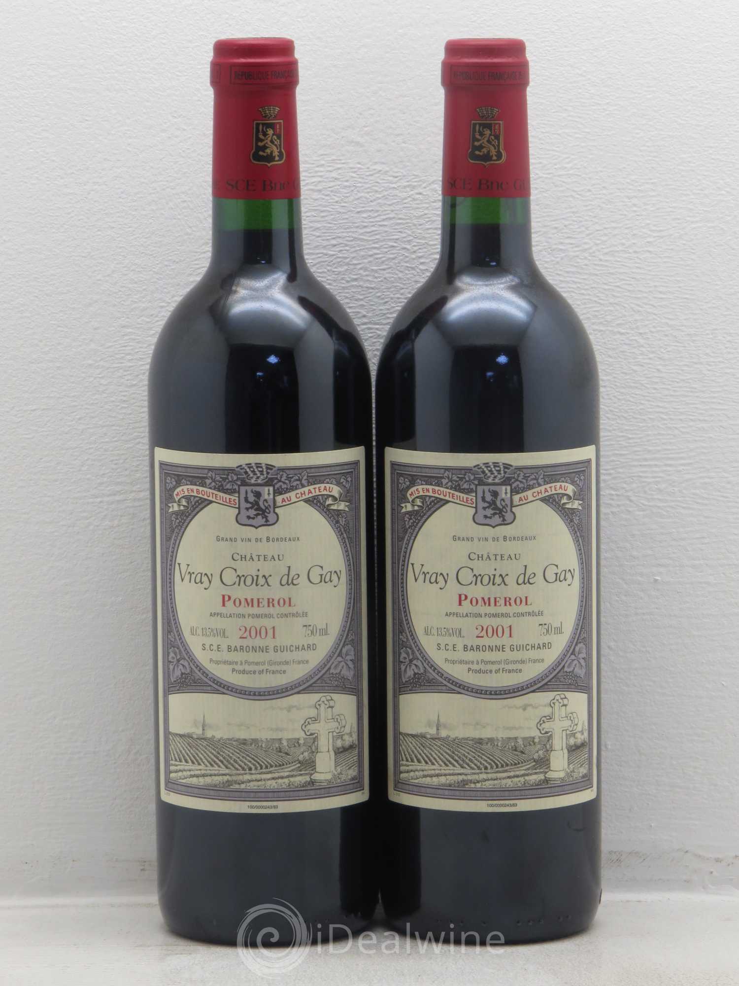 Château Vray Croix de Gay 2001 - Lot de 2 bouteilles - 0