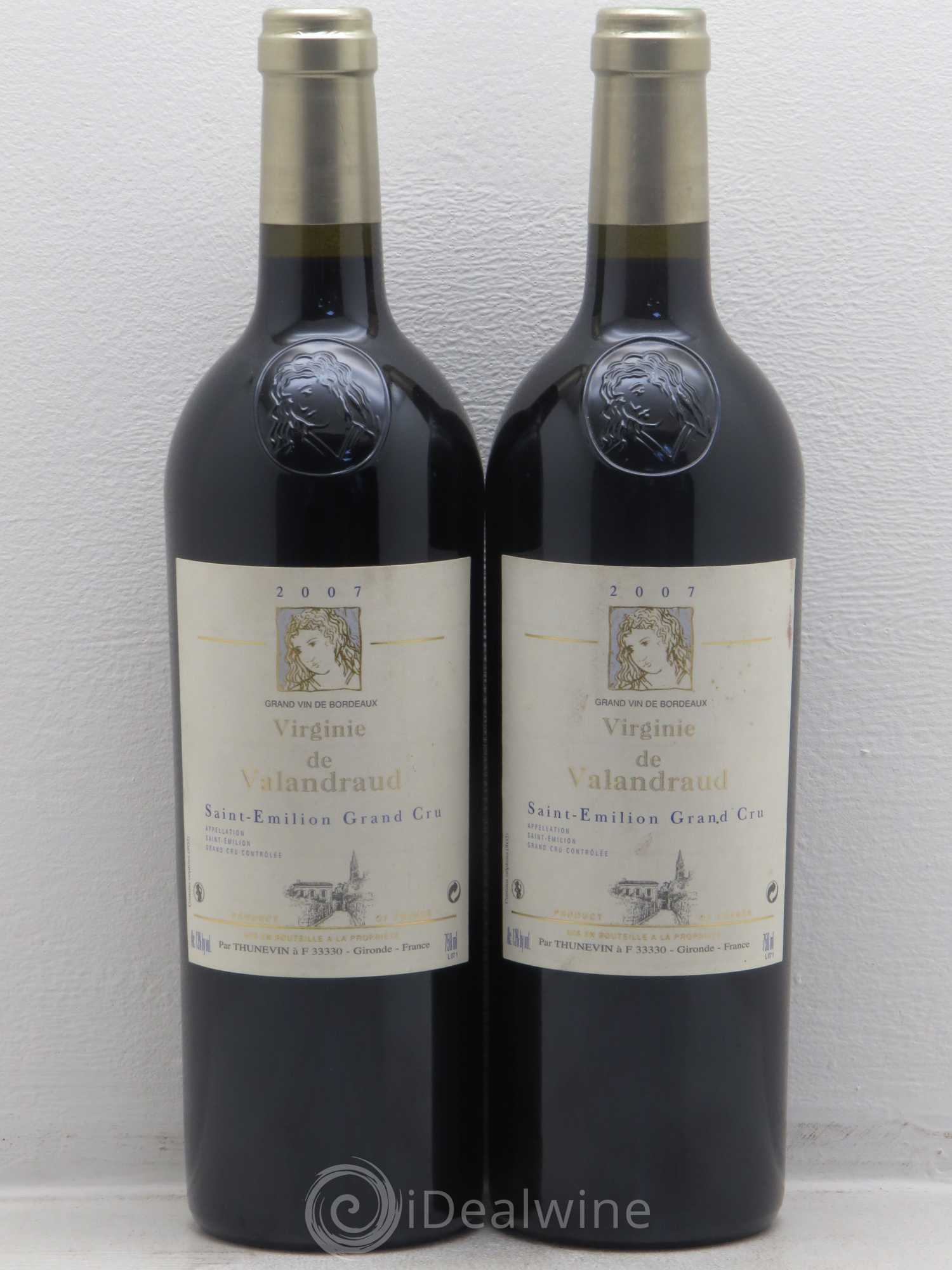 Virginie de Valandraud 2007 - Lot de 2 bouteilles - 0