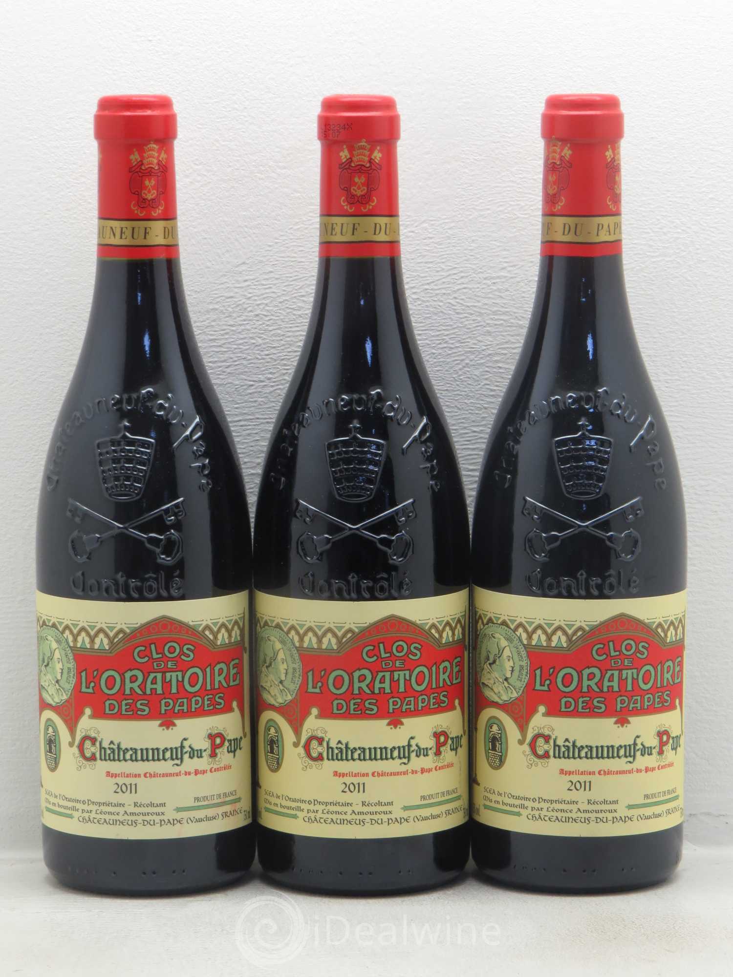 Châteauneuf-du-Pape Clos de l'Oratoire des Papes 2011 - Lot de 3 bouteilles - 0