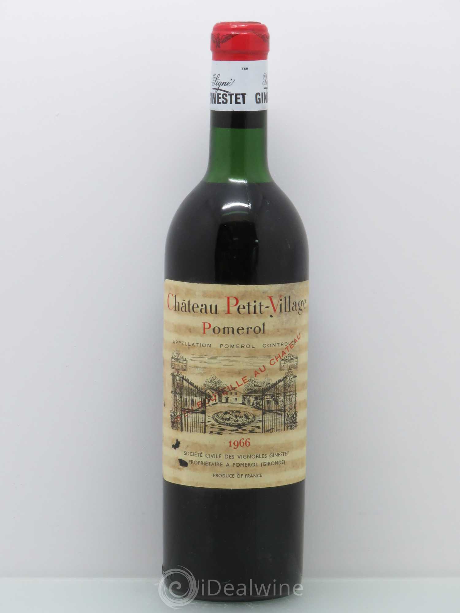 Château Petit Village 1966 - Lot de 1 bouteille - 0
