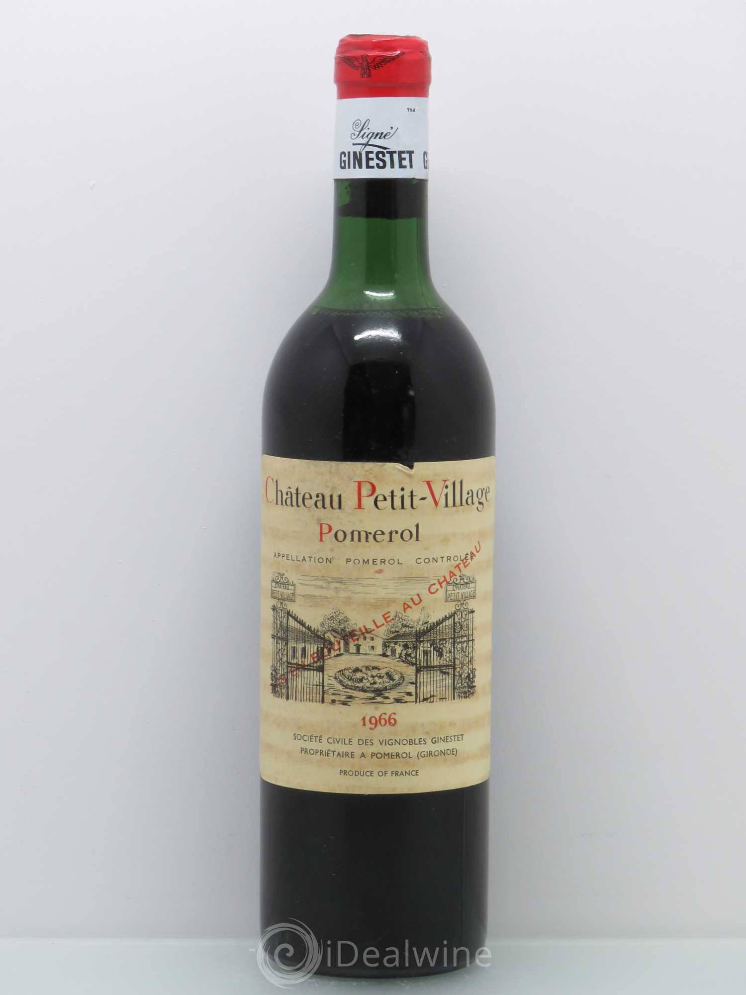 Château Petit Village 1966 - Lot de 1 bouteille - 0