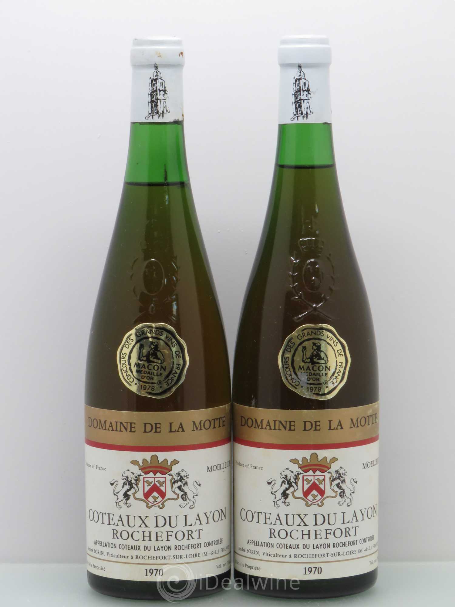 Coteaux du Layon Rochefort Motte 1970 - Lot de 2 bouteilles - 0