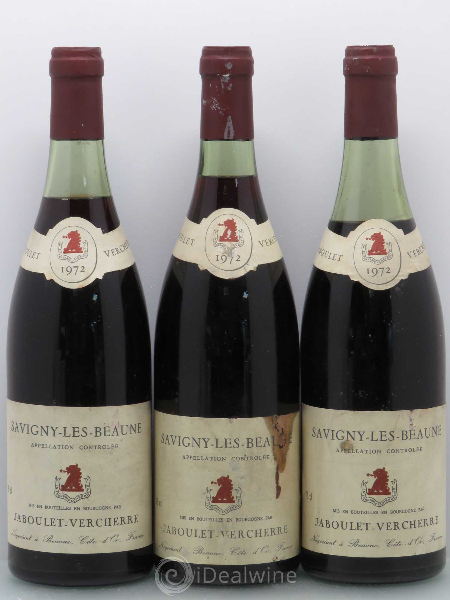 Savigny-lès-Beaune Jaboulet Vercherre 1972 - Lot de 3 bouteilles - 0