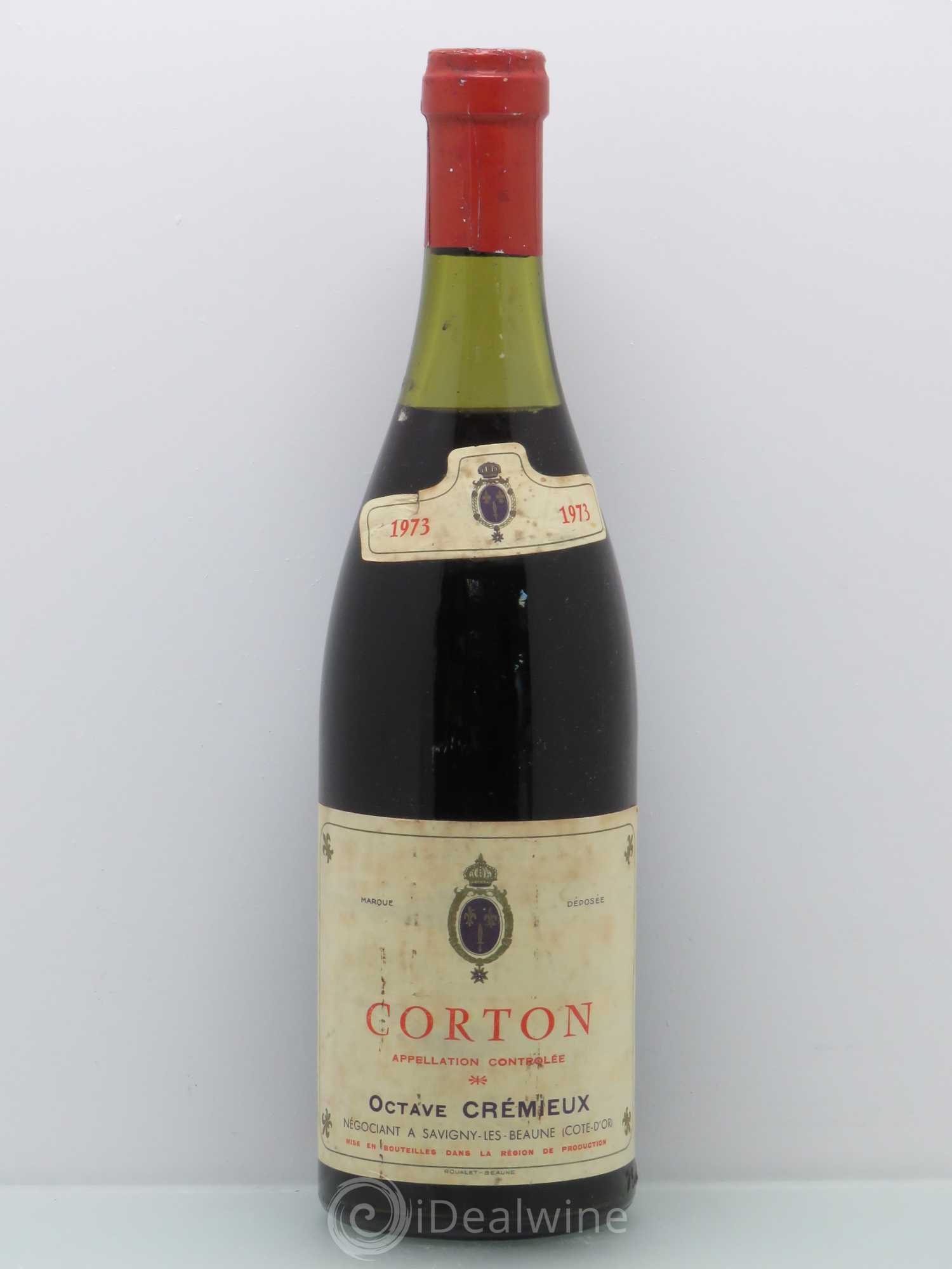Corton Grand Cru Octave Cremieux 1973 - Posten von 1 Flasche - 0