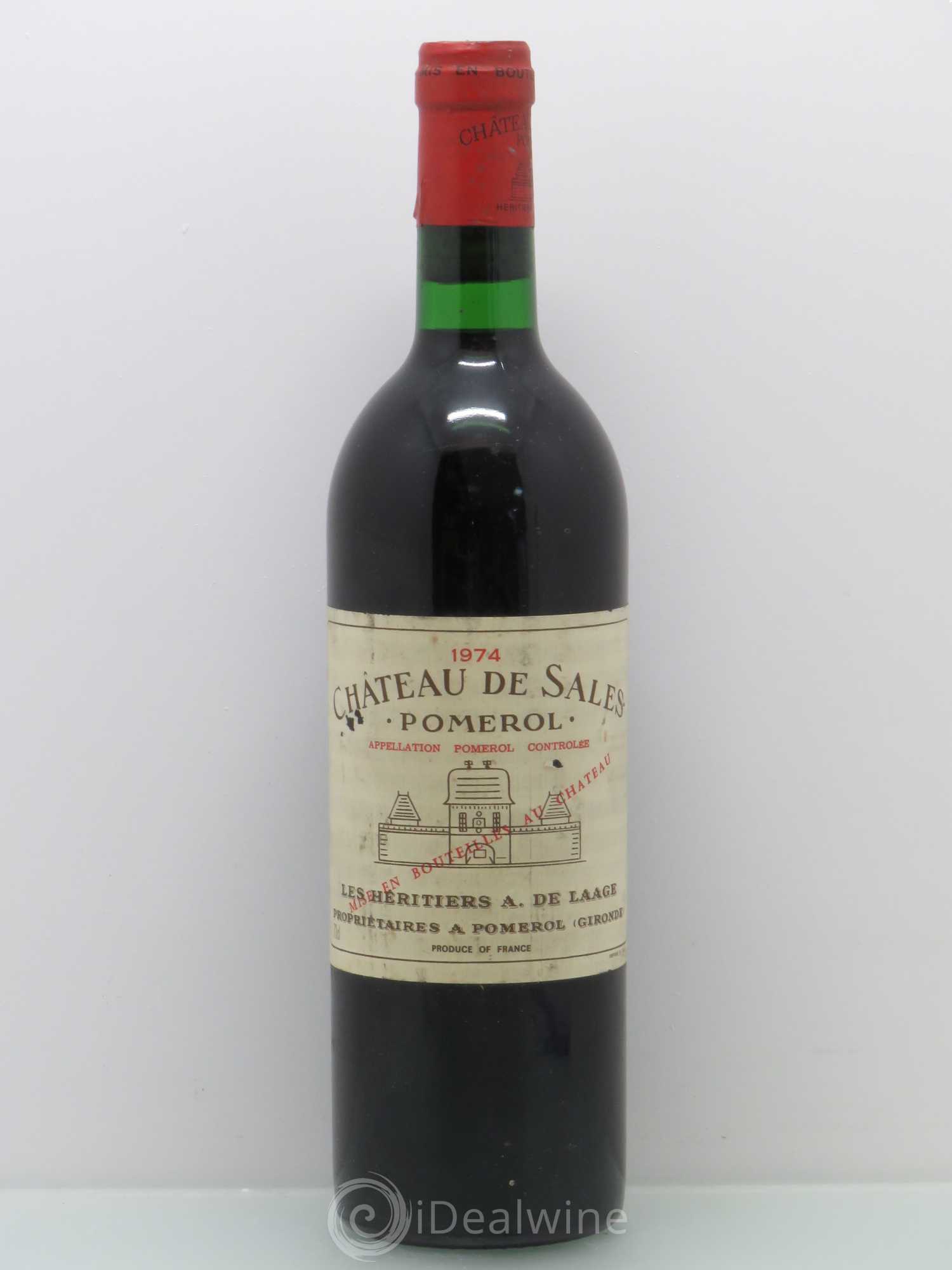 Château de Sales 1974 - Lot de 1 bouteille - 0