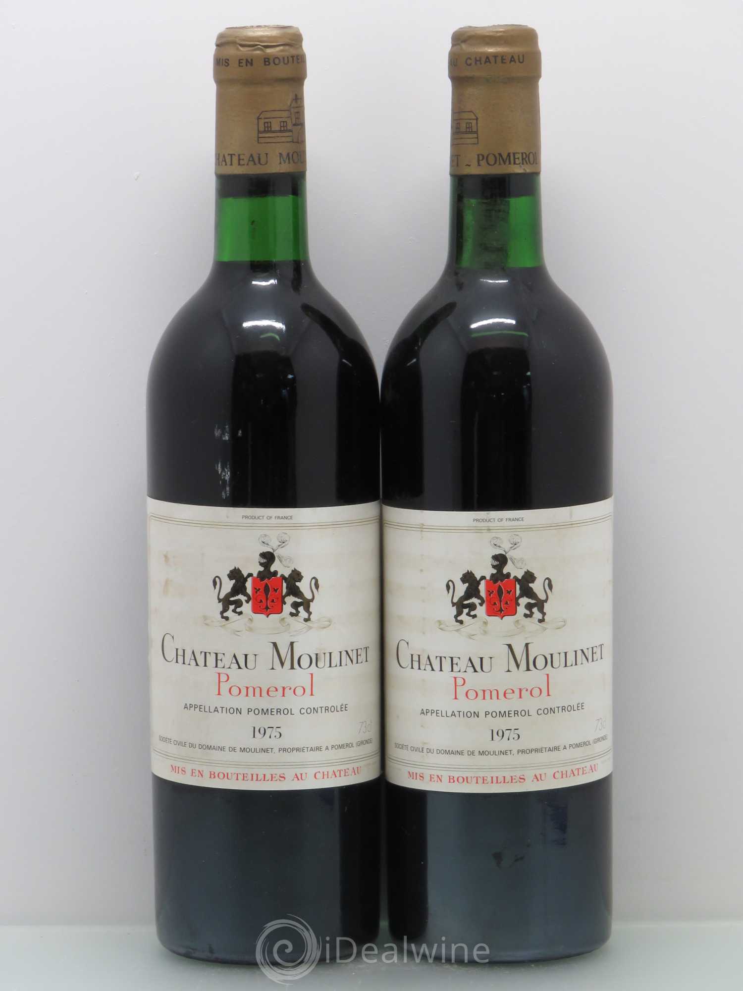 Château Moulinet 1975 - Lot de 2 bouteilles - 0