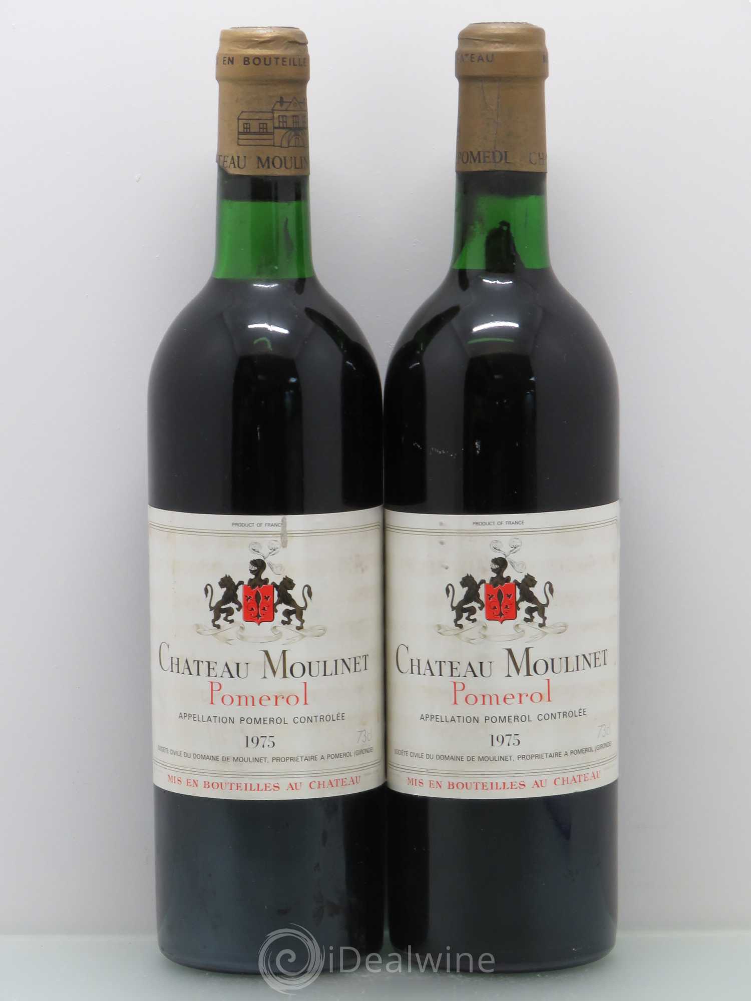 Château Moulinet 1975 - Lot de 2 bouteilles - 0