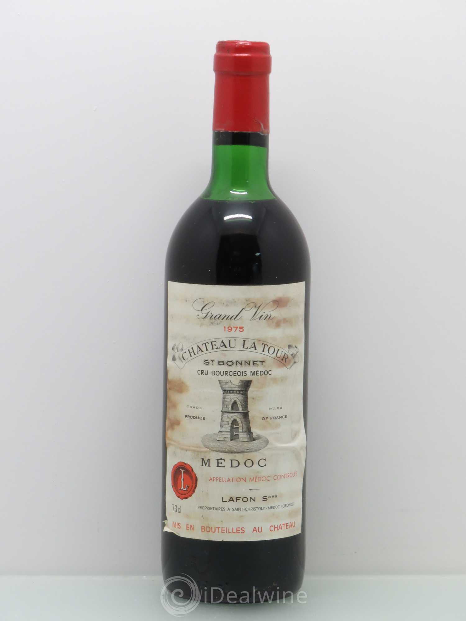 Château la Tour Saint-Bonnet Cru Bourgeois 1975 - Lot de 1 bouteille - 0
