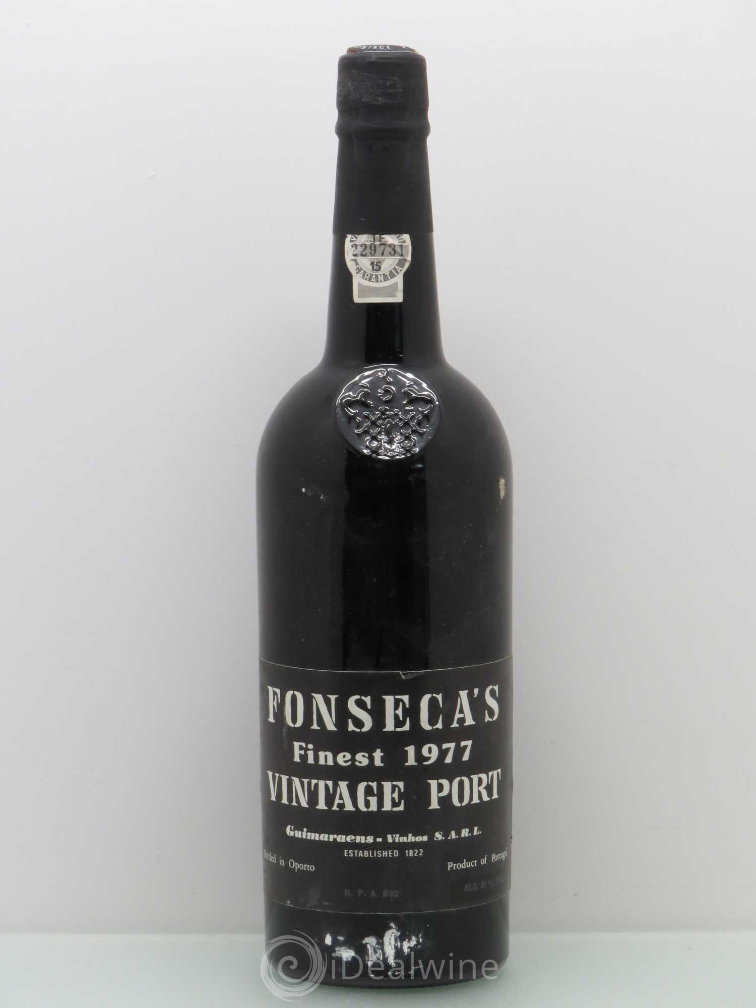 Porto Fonseca Vintage 1977 - Lot de 1 bouteille - 0