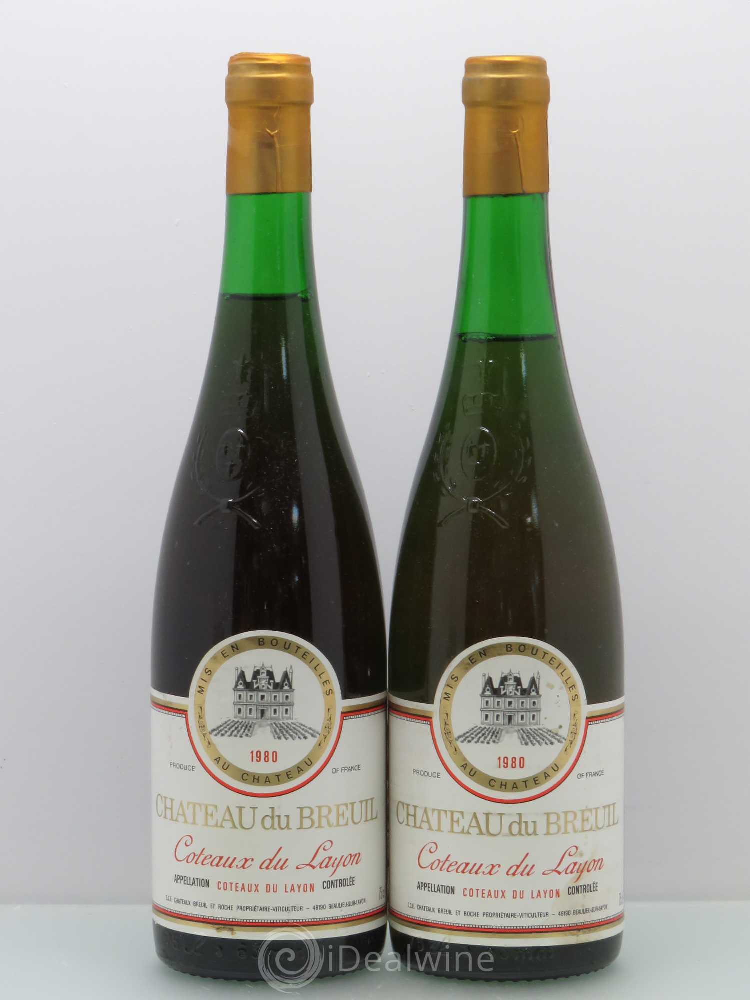 Coteaux du Layon Château du Breuil (sans prix de réserve) 1980 - Lotto di 2 bottiglie - 0