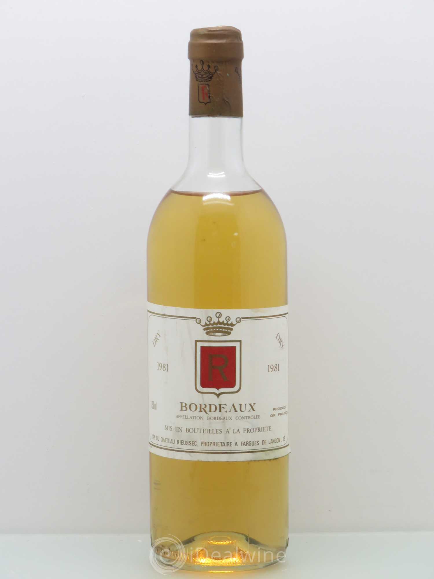 R de Rieussec 1981 - Lotto di 1 bottiglia - 0