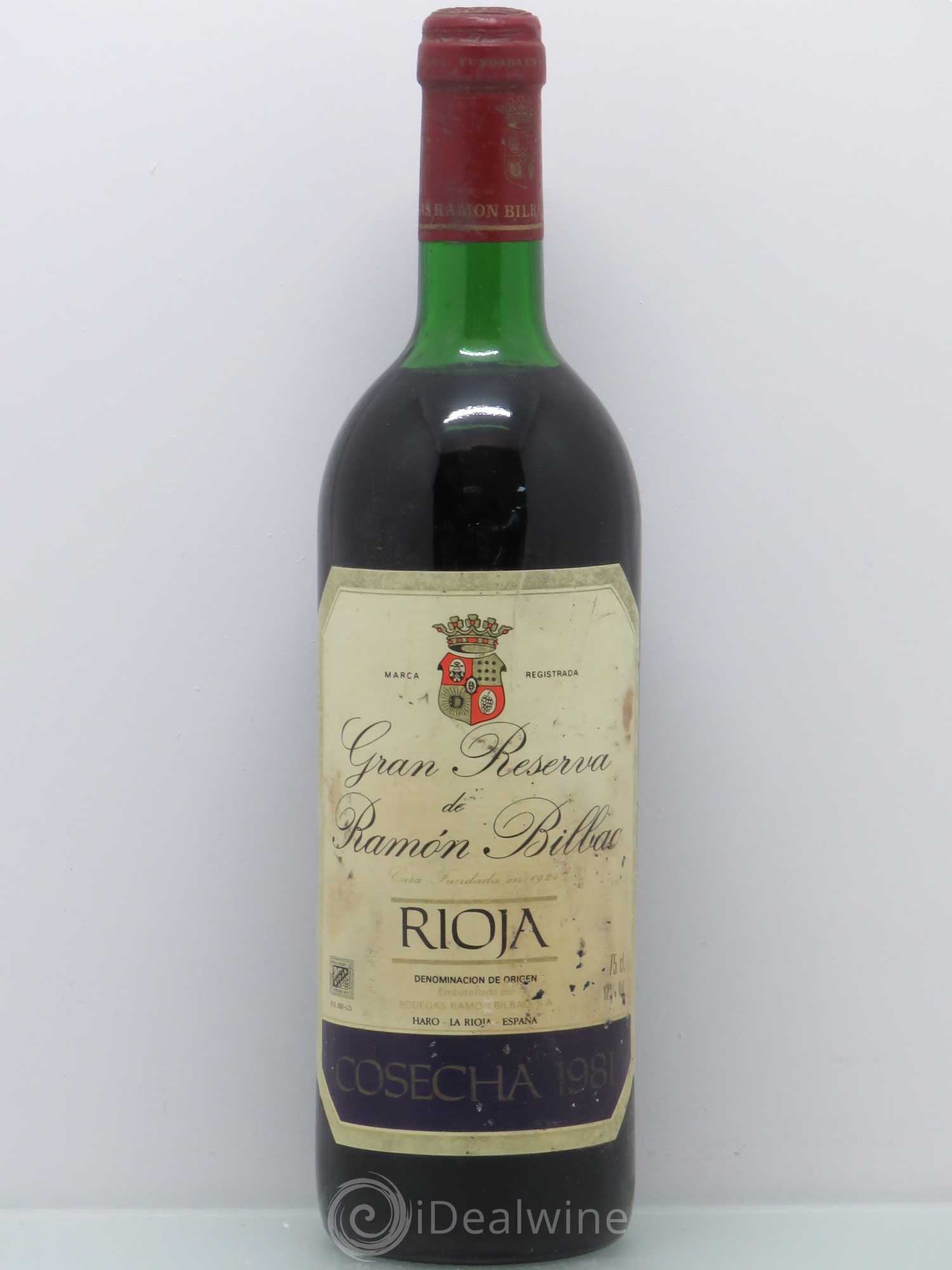 Rioja DOCA Gran Reserva - Ramon de Bilbao 1981 - Lot of 1 bottle - 0
