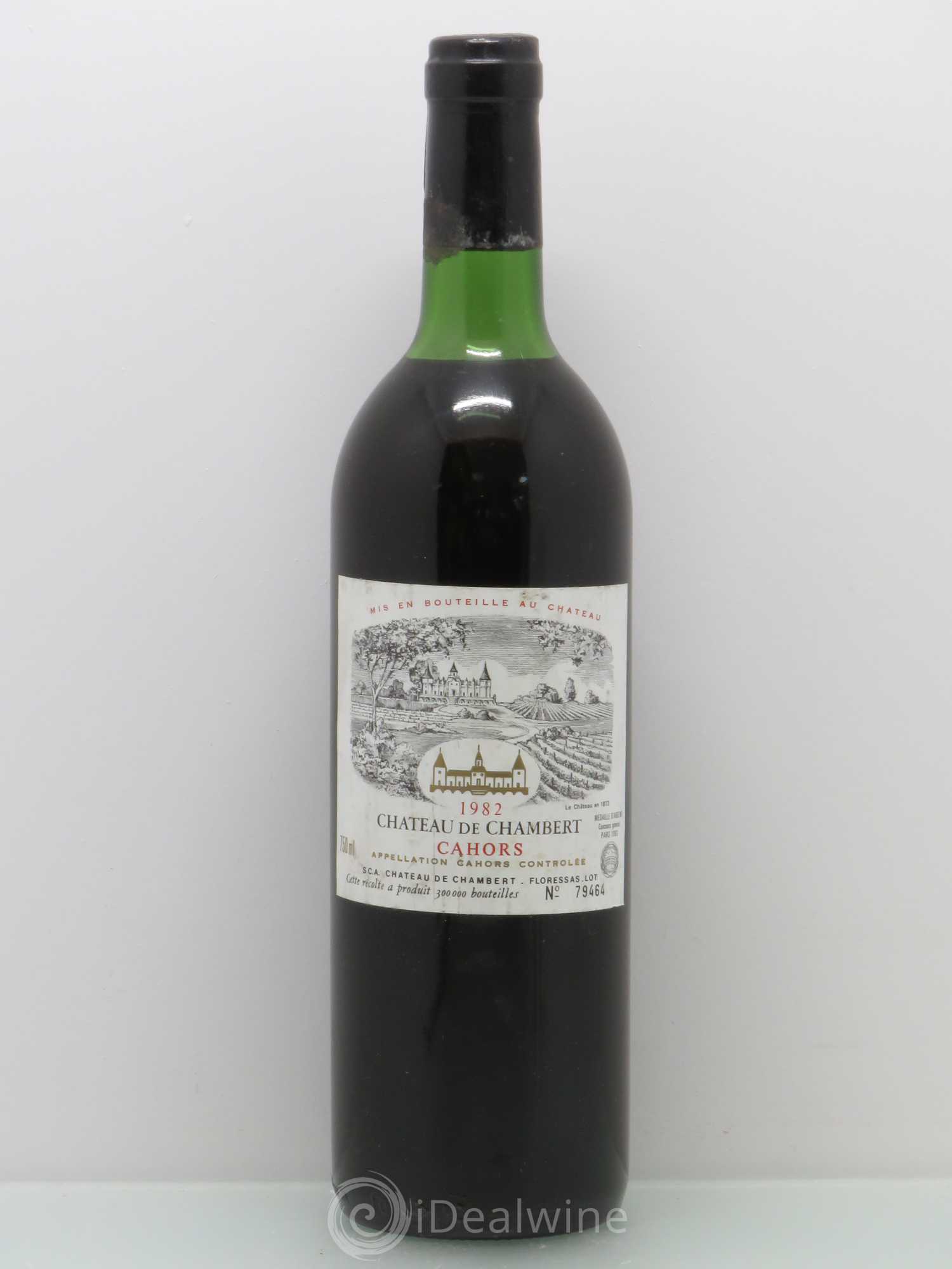 Cahors Château de Chambert 1982 - Lot de 1 bouteille - 0