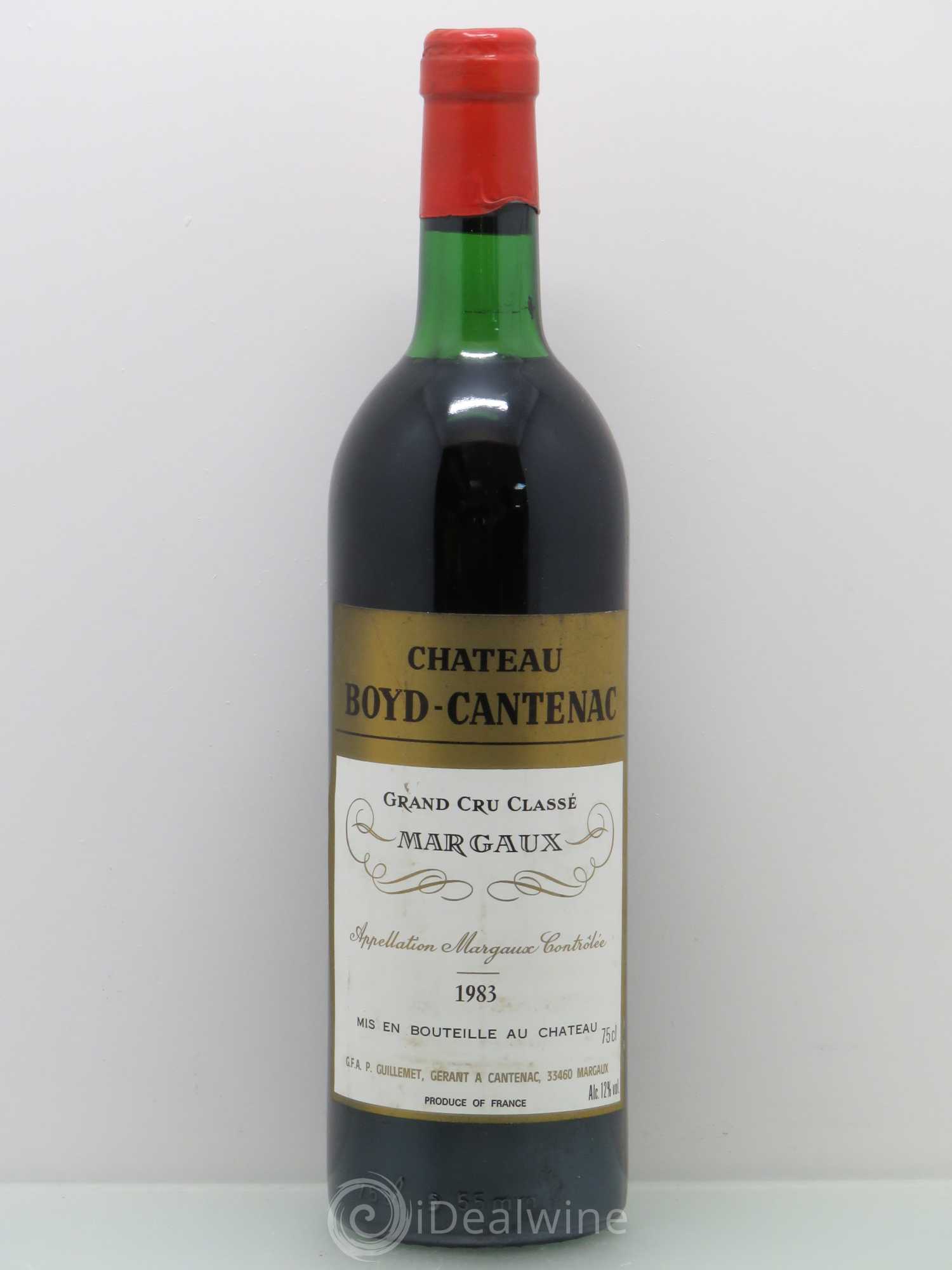 Château Boyd Cantenac 3ème Grand Cru Classé 1983 - Lot de 1 bouteille - 0