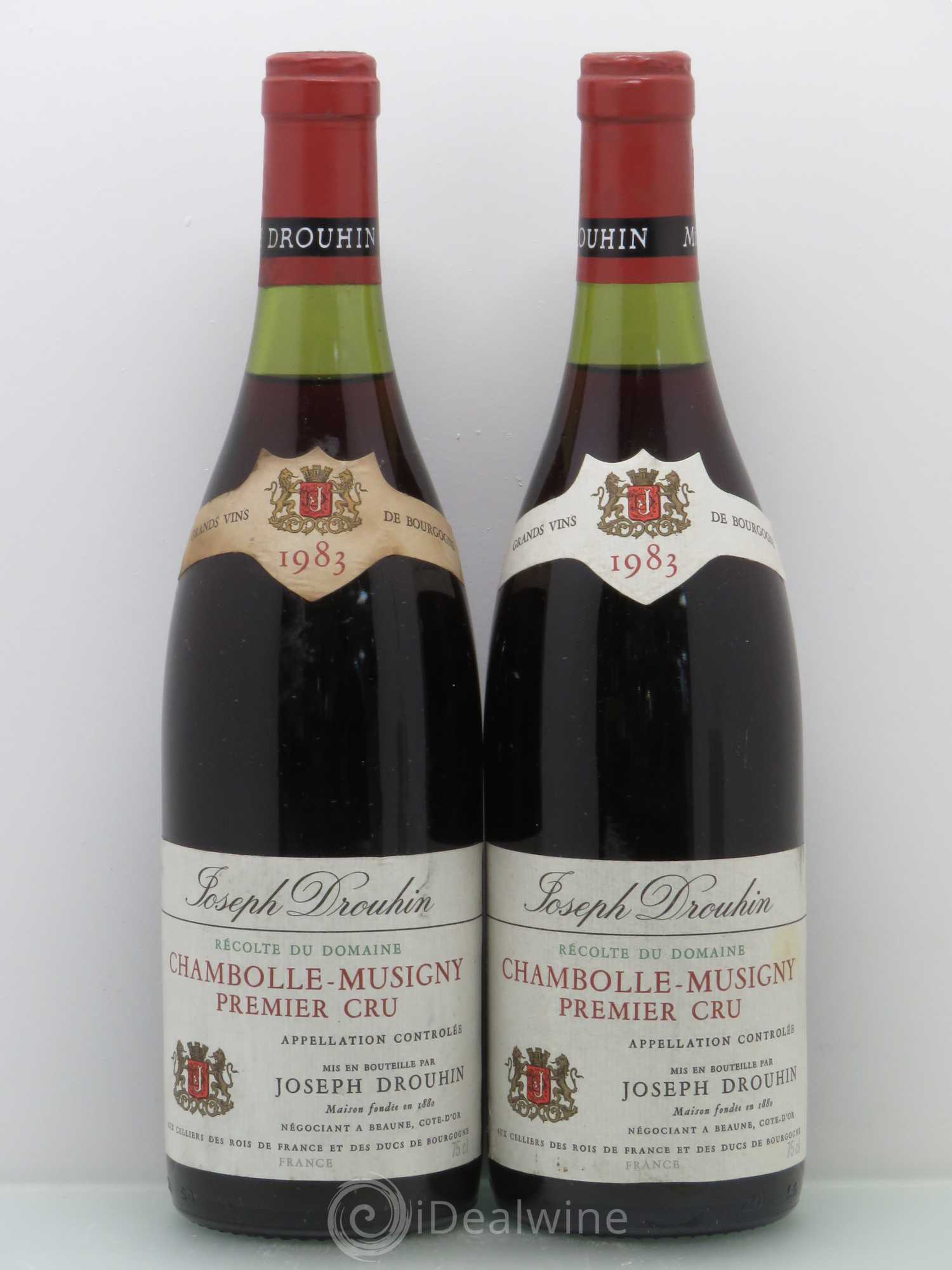 Chambolle-Musigny 1er Cru Joseph Drouhin 1983 - Lot de 2 bouteilles - 0