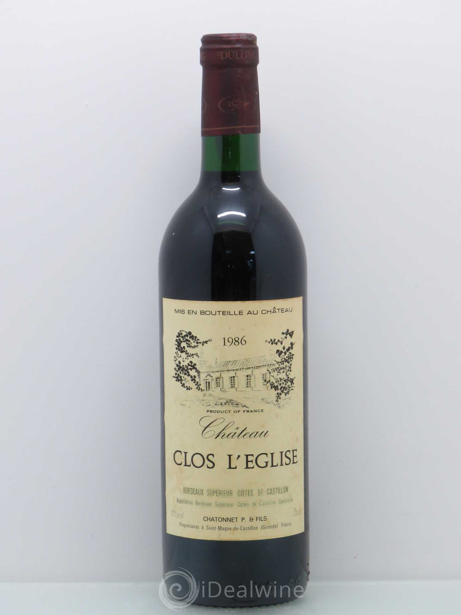 Clos l'Eglise 1986 - Lot de 1 bouteille - 0