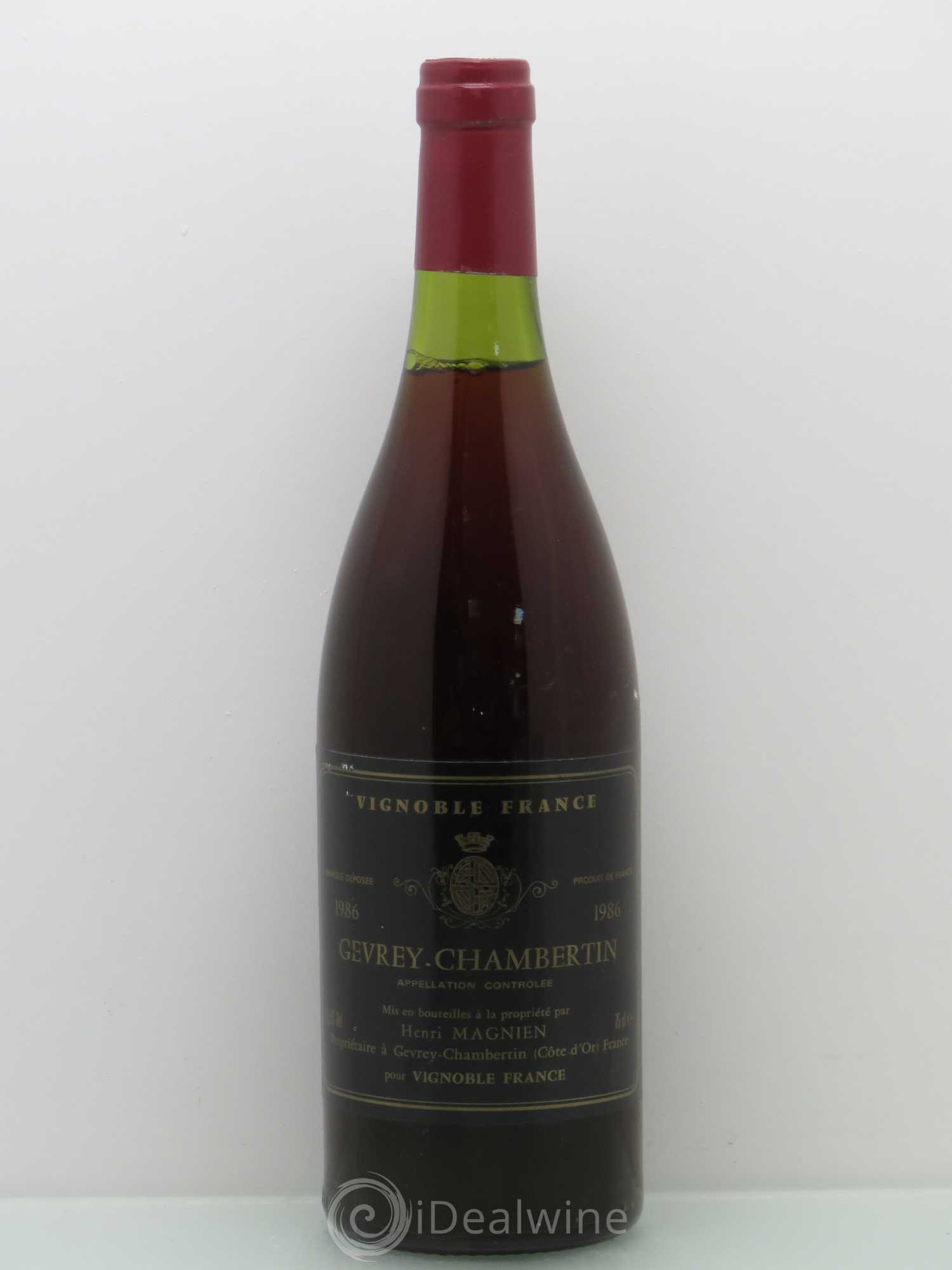 Gevrey-Chambertin Henri Magnien 1986 - Posten von 1 Flasche - 0