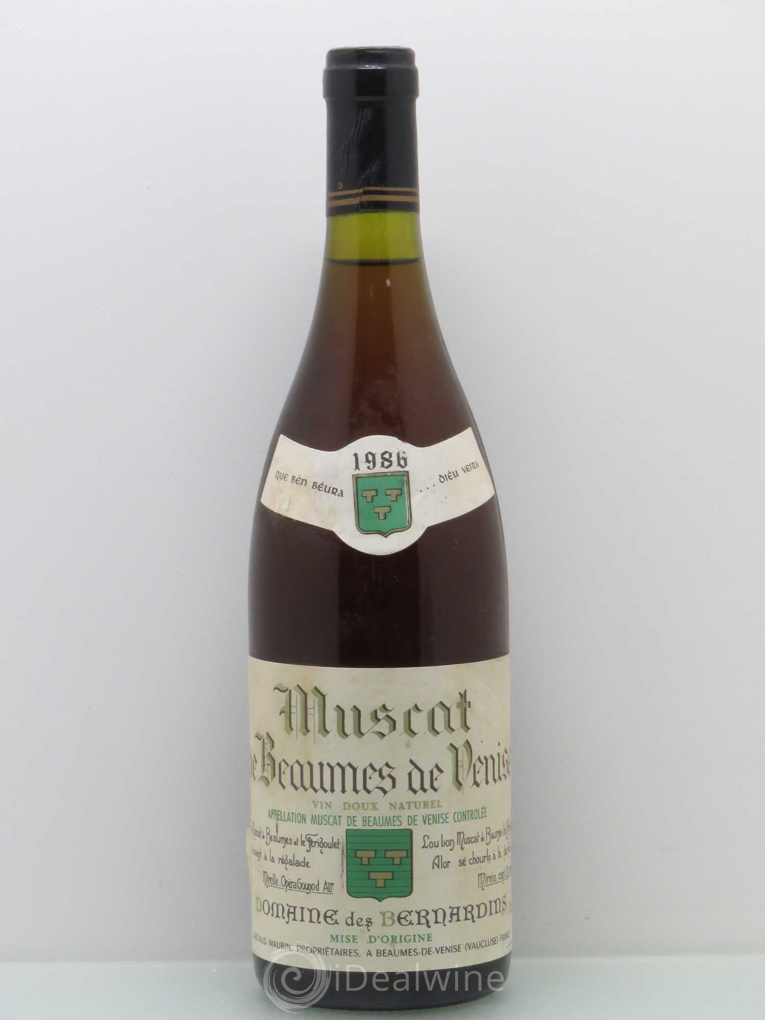 Muscat Beaumes de Venise - Bernardins 1986 - Posten von 1 Flasche - 0