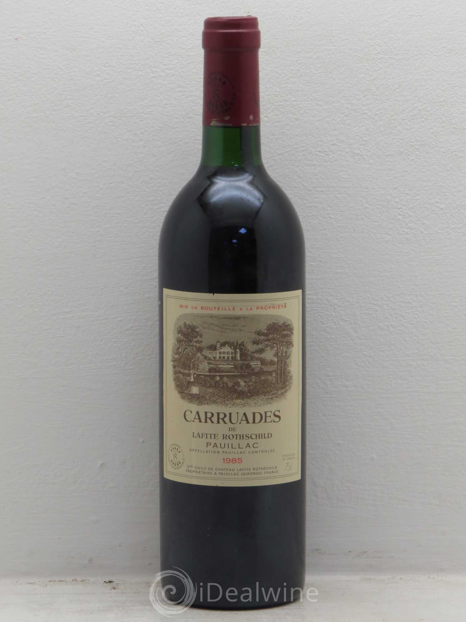 Carruades de Lafite Rothschild Second Vin 1985 - Lot de 1 bouteille - 0