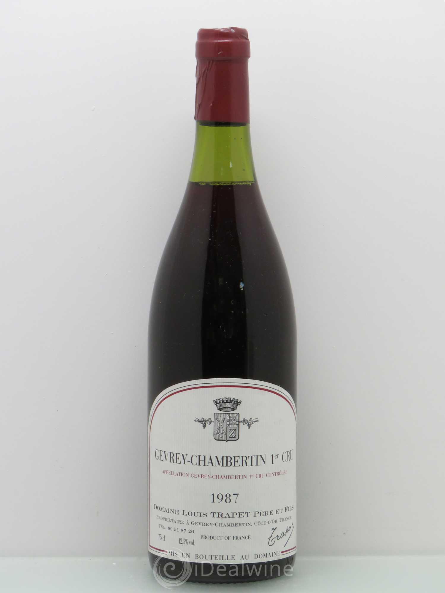 Gevrey-Chambertin 1er Cru Louis Trapet 1987 - Lot de 1 bouteille - 0