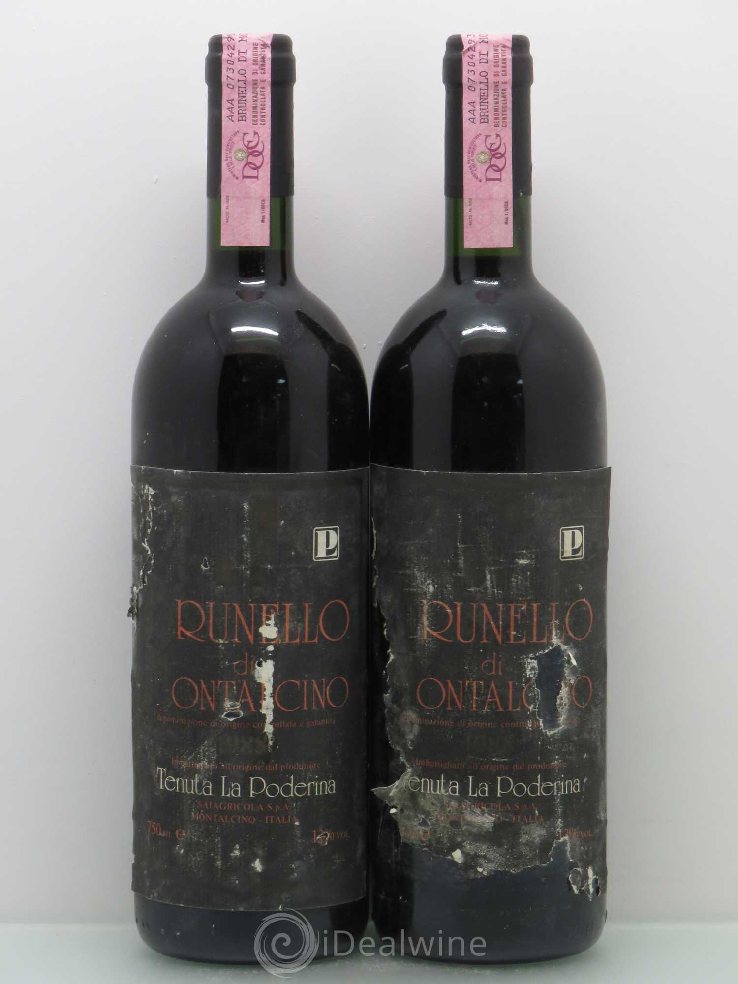 Brunello di Montalcino Podernina 1988 - Lot de 2 bouteilles - 0