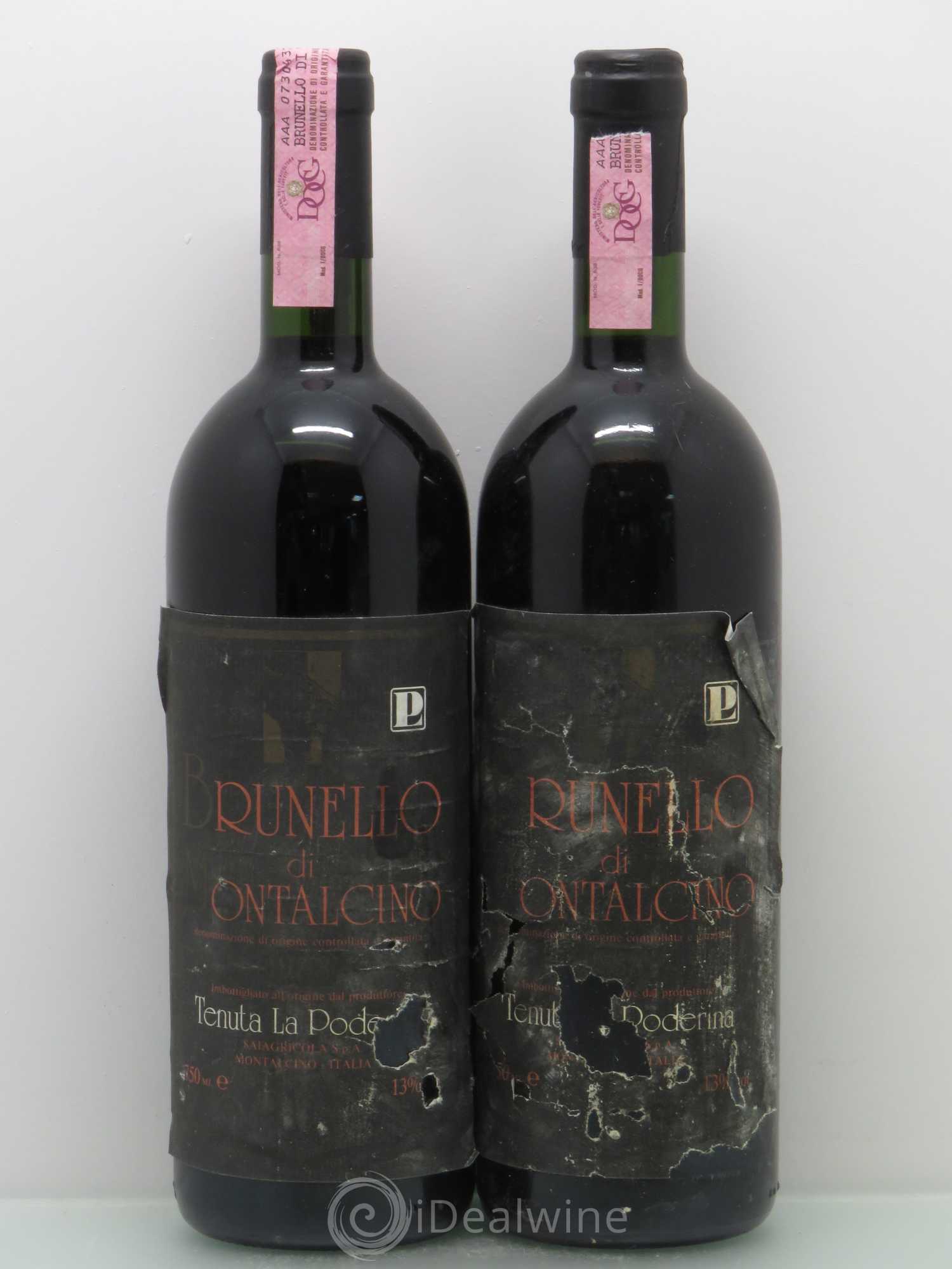 Brunello di Montalcino Podernina 1988 - Lot de 2 bouteilles - 0