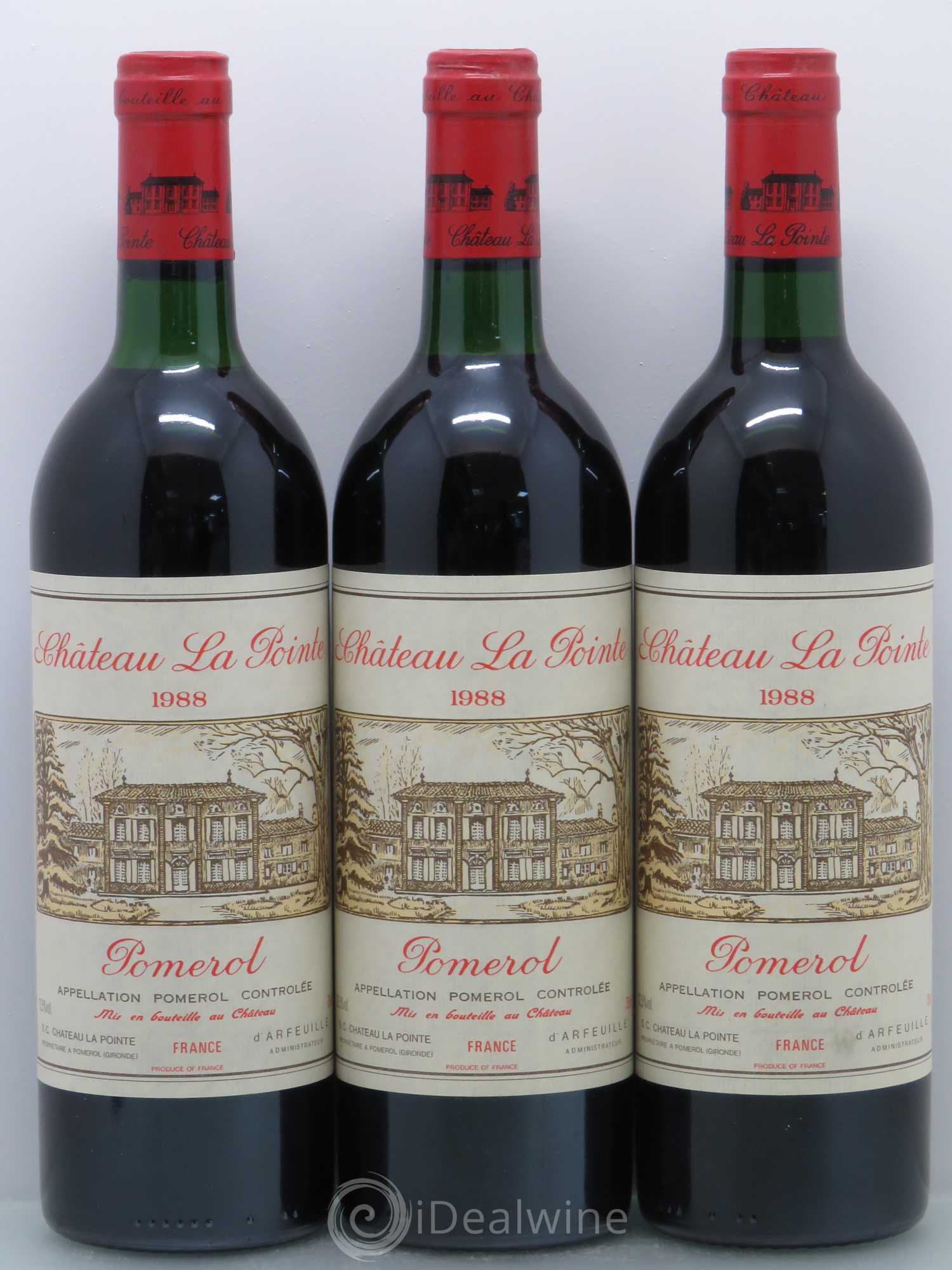 Château la Pointe 1988 - Lot de 3 bouteilles - 0