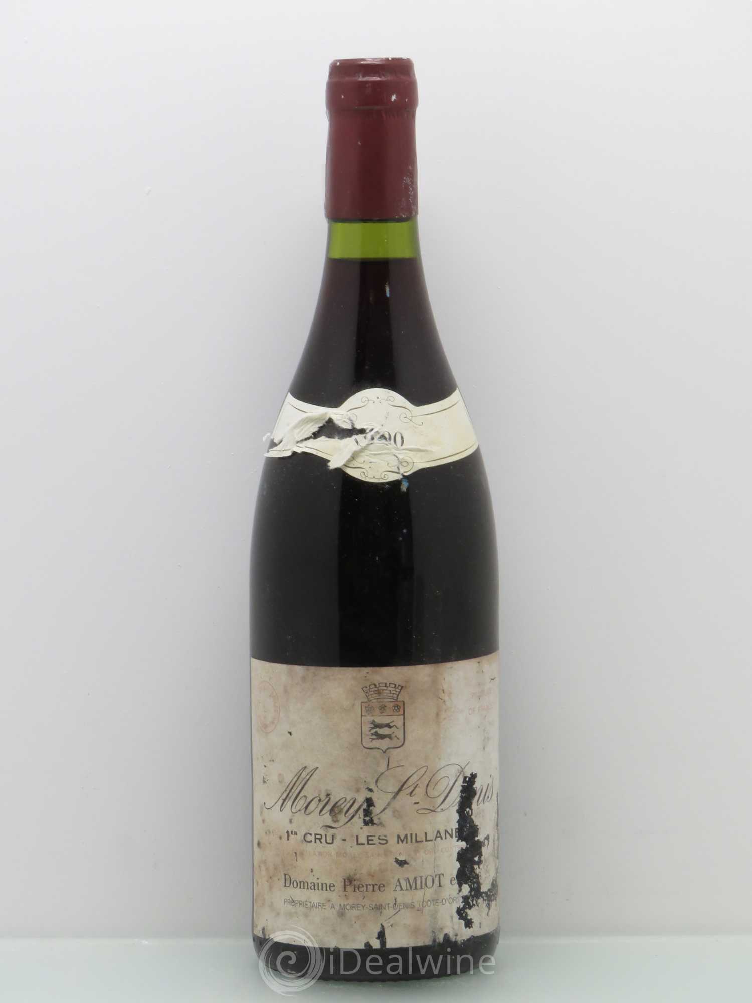Morey-Saint-Denis 1er Cru Les Millandes - Pierre Amiot 1990 - Posten von 1 Flasche - 0