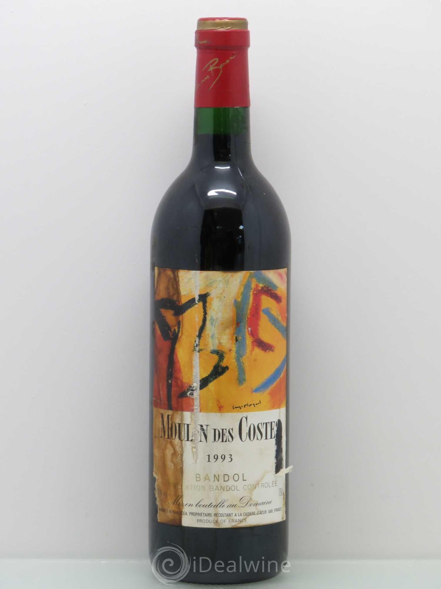 Bandol Moulin des Costes 1993 - Posten von 1 Flasche - 0