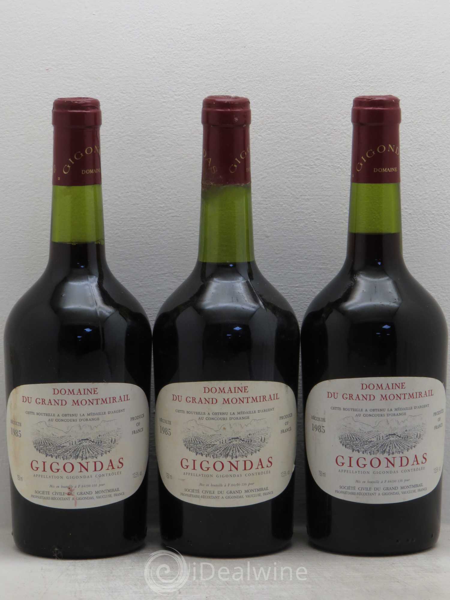 Gigondas Grand montmirail 1985 - Posten von 3 Flaschen - 0