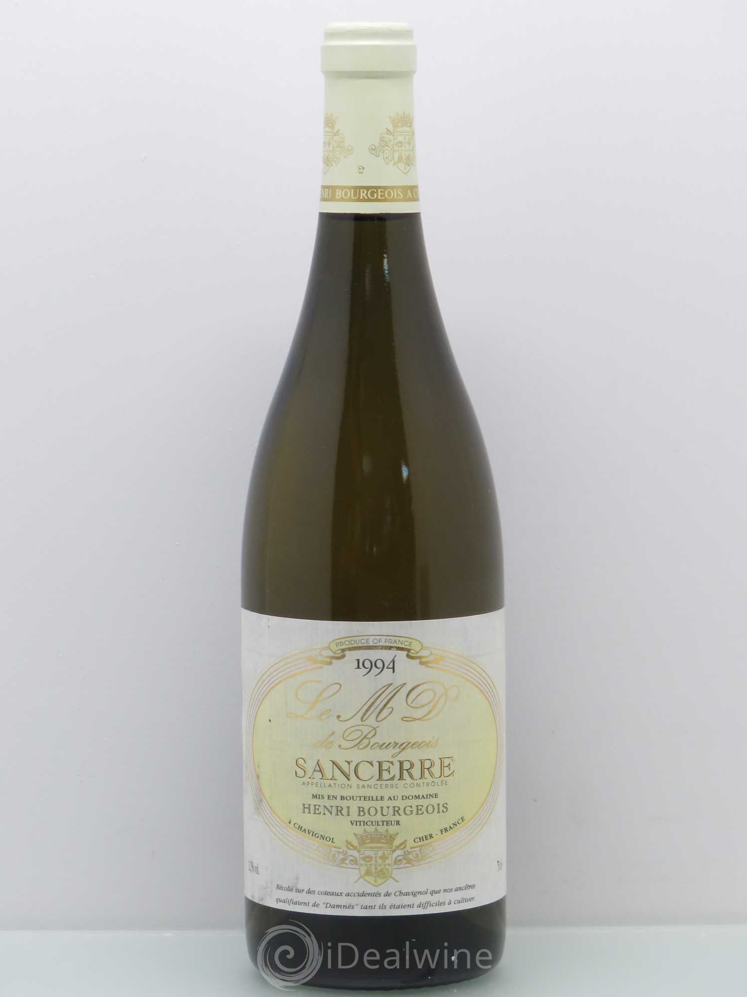 Sancerre Le MD de Bourgeois - Henri Bourgeois 1994 - Posten von 1 Flasche - 0