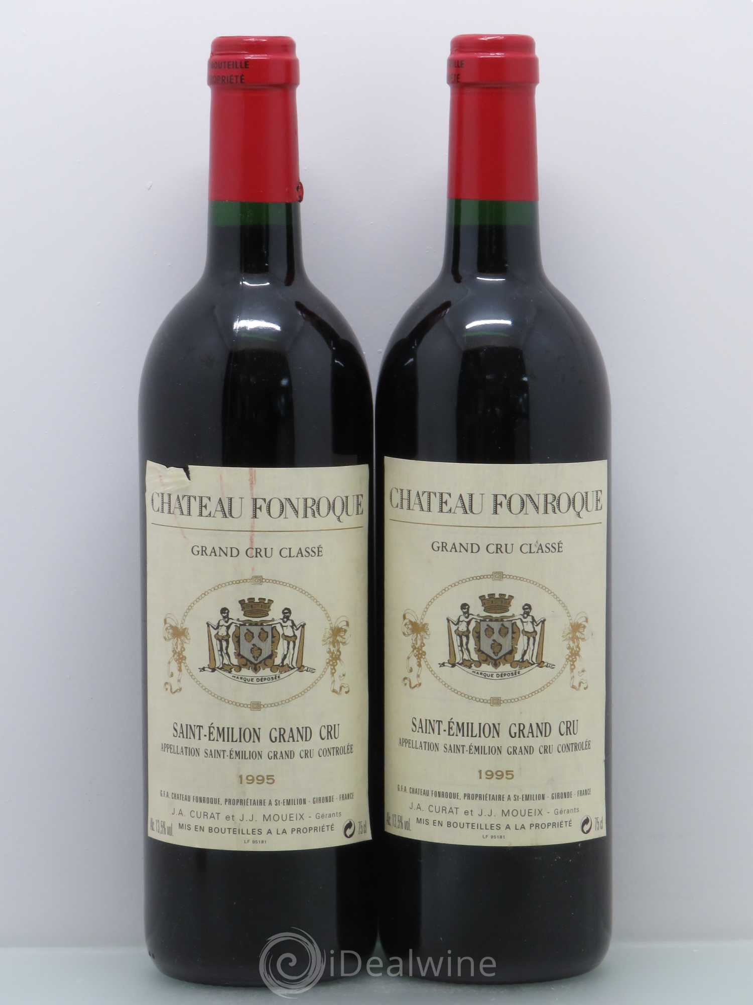 Château Fonroque Grand Cru Classé 1995 - Lot de 2 bouteilles - 0