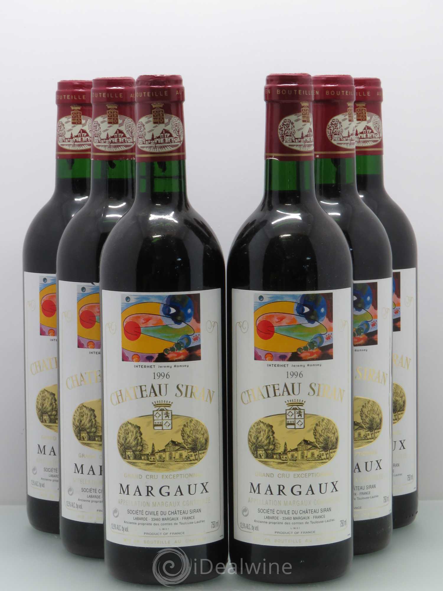 Château Siran 1996 - Lot de 6 bouteilles - 0