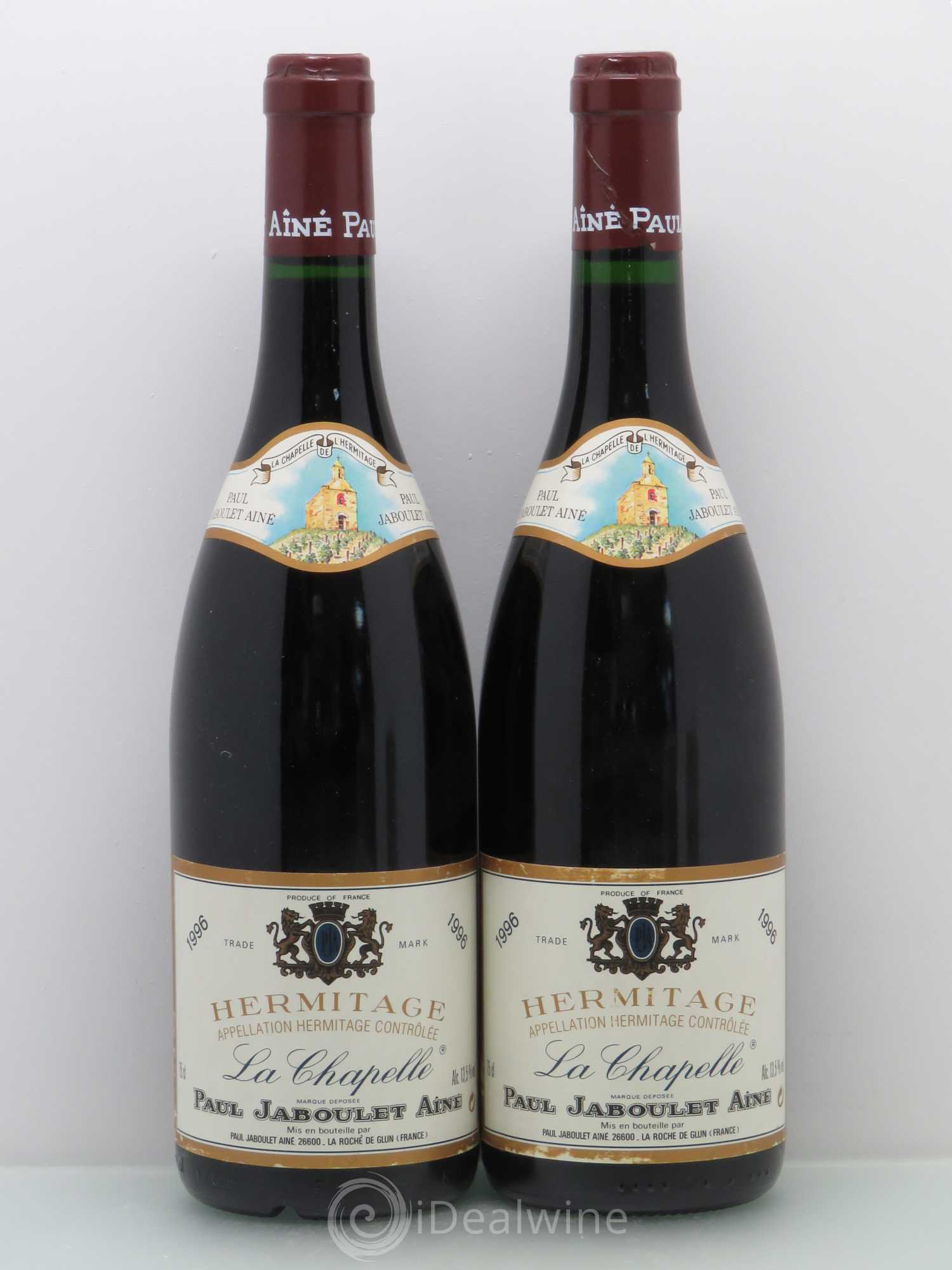 Hermitage La Chapelle Paul Jaboulet Ainé 1996 - Lot de 2 bouteilles - 0