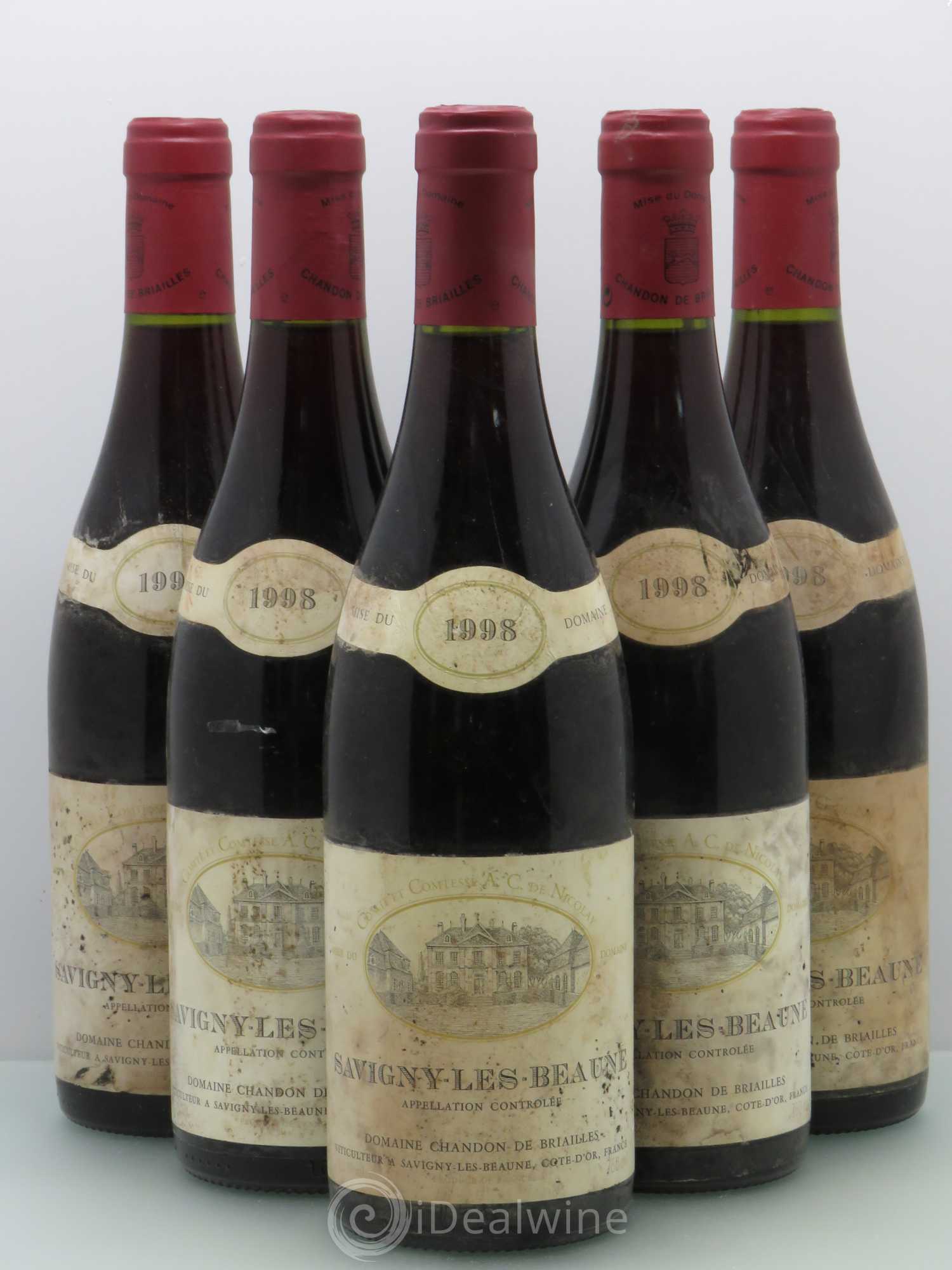 Savigny-lès-Beaune Chandon de Briailles 1998 - Posten von 5 Flaschen - 0