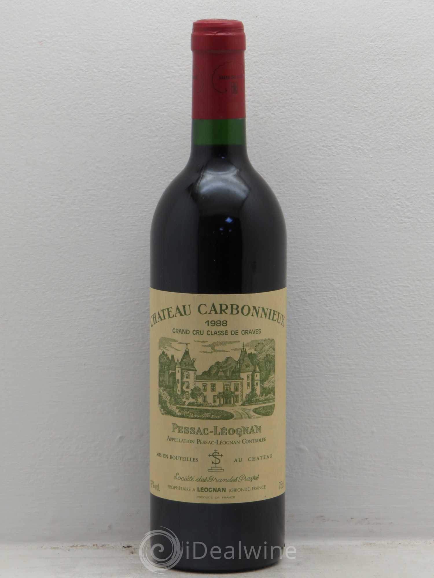 Château Carbonnieux Cru Classé de Graves 1988 - Lot de 1 bouteille - 0