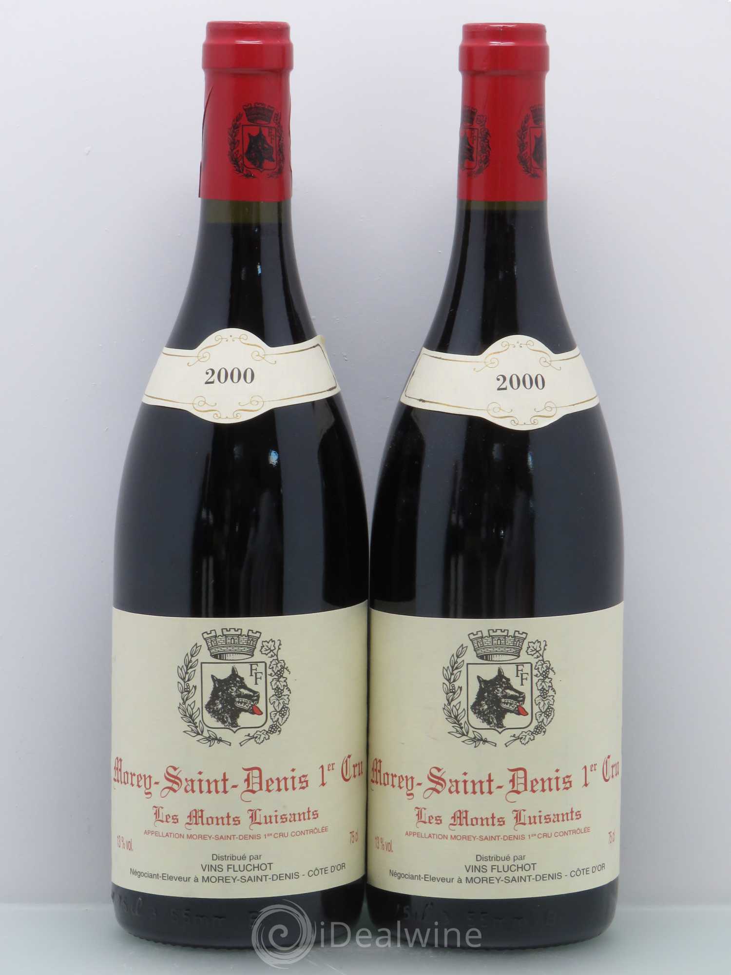 Morey-Saint-Denis 1er Cru Les Monts Luisants - Fluchot 2000 - Posten von 4 Flaschen - 1