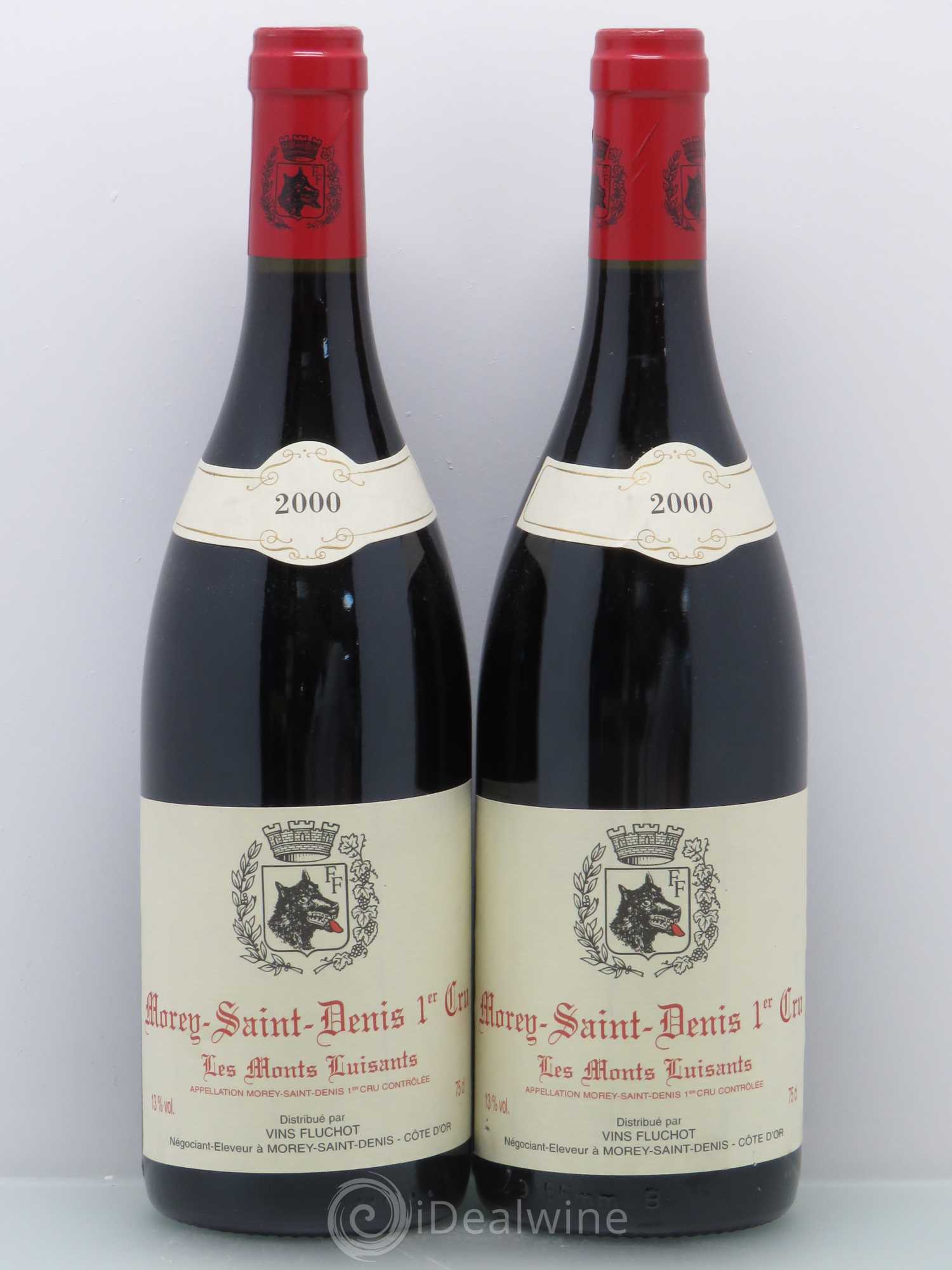 Morey-Saint-Denis 1er Cru Les Monts Luisants - Fluchot 2000 - Posten von 4 Flaschen - 2