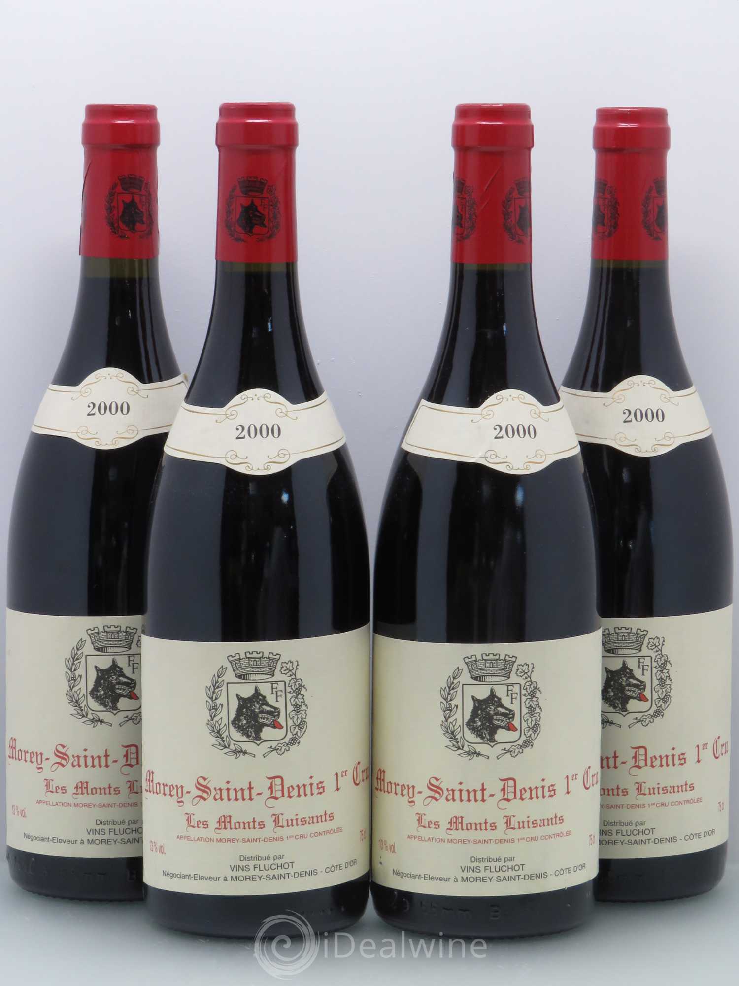 Morey-Saint-Denis 1er Cru Les Monts Luisants - Fluchot 2000 - Posten von 4 Flaschen - 0