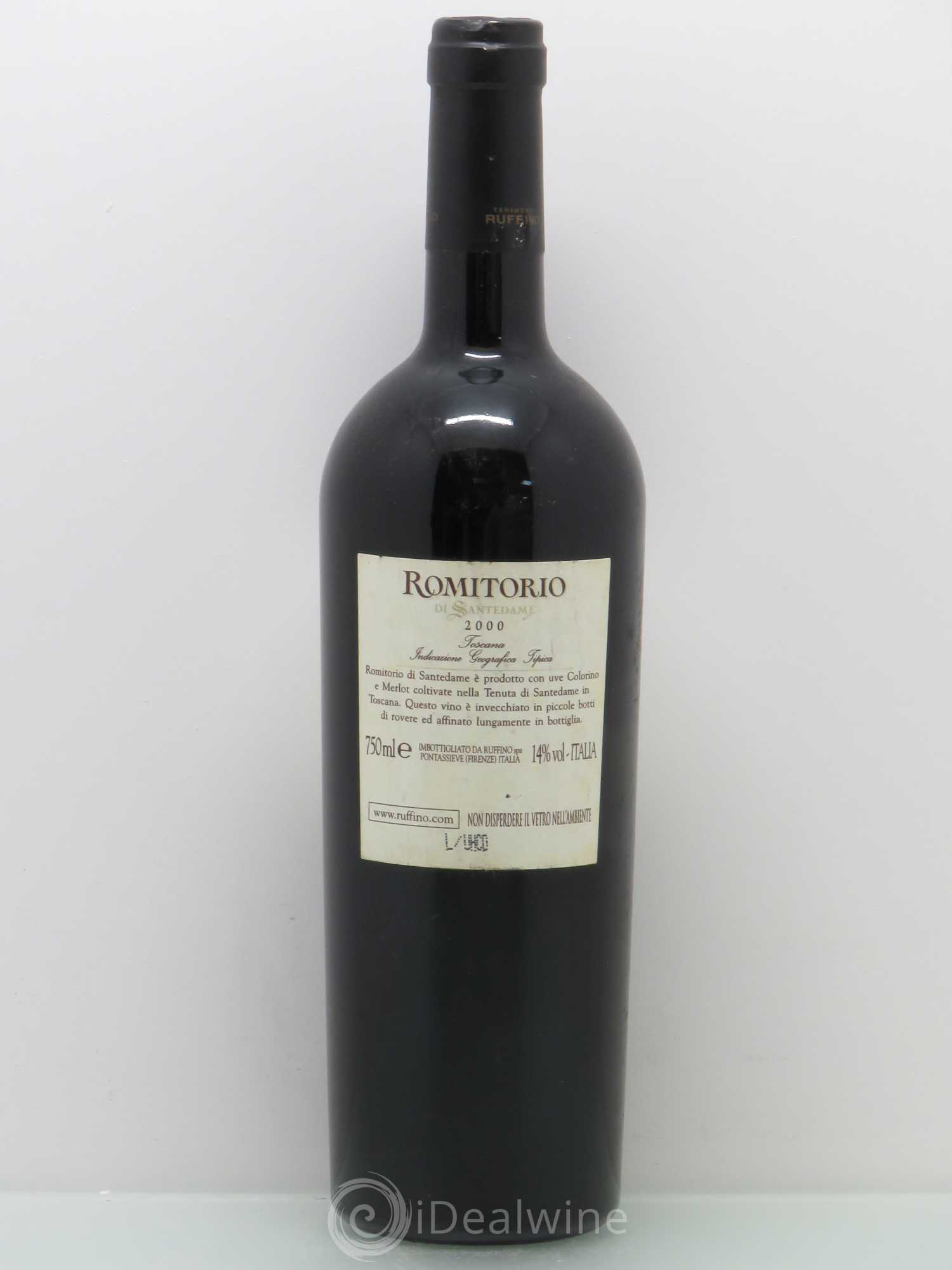 Italie Toscana IGT Romitorio di Santedame Ruffino 2000 - Posten von 1 Flasche - 1