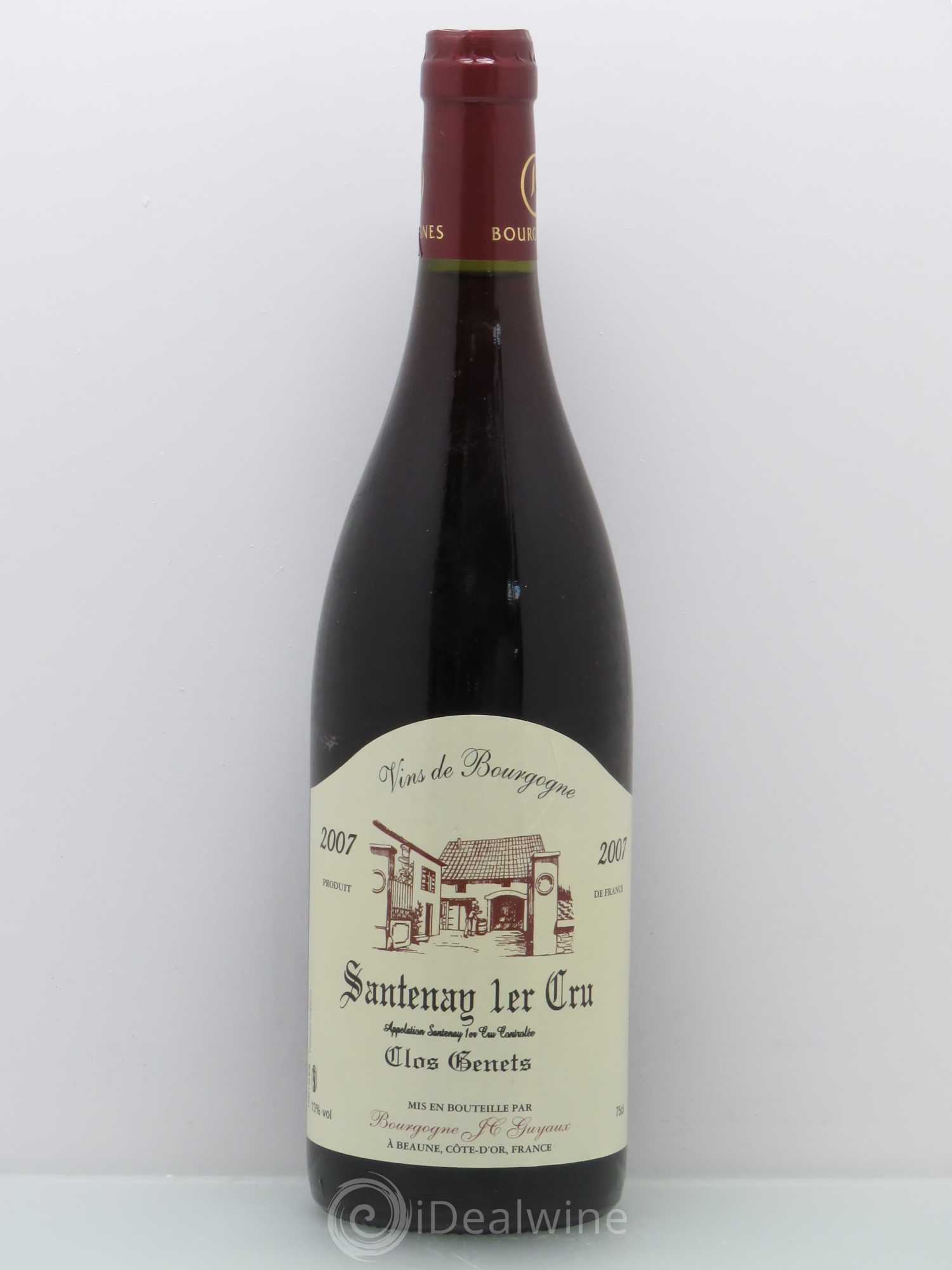 Santenay 1er Cru Clos Genets - Guyaux 2007 - Posten von 1 Flasche - 0