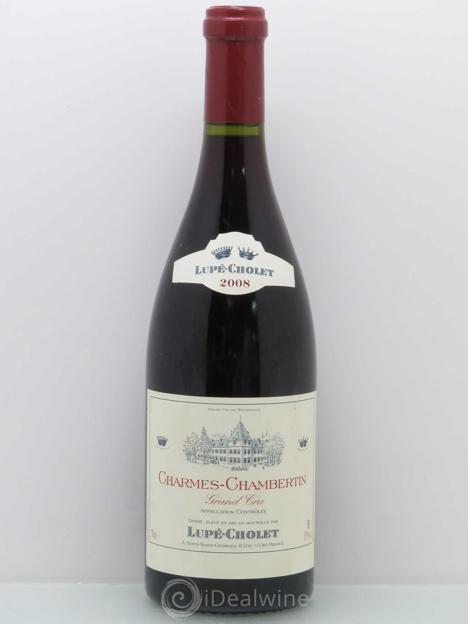 Charmes-Chambertin Grand Cru Lupé-Cholet 2008 - Lot de 1 bouteille - 0